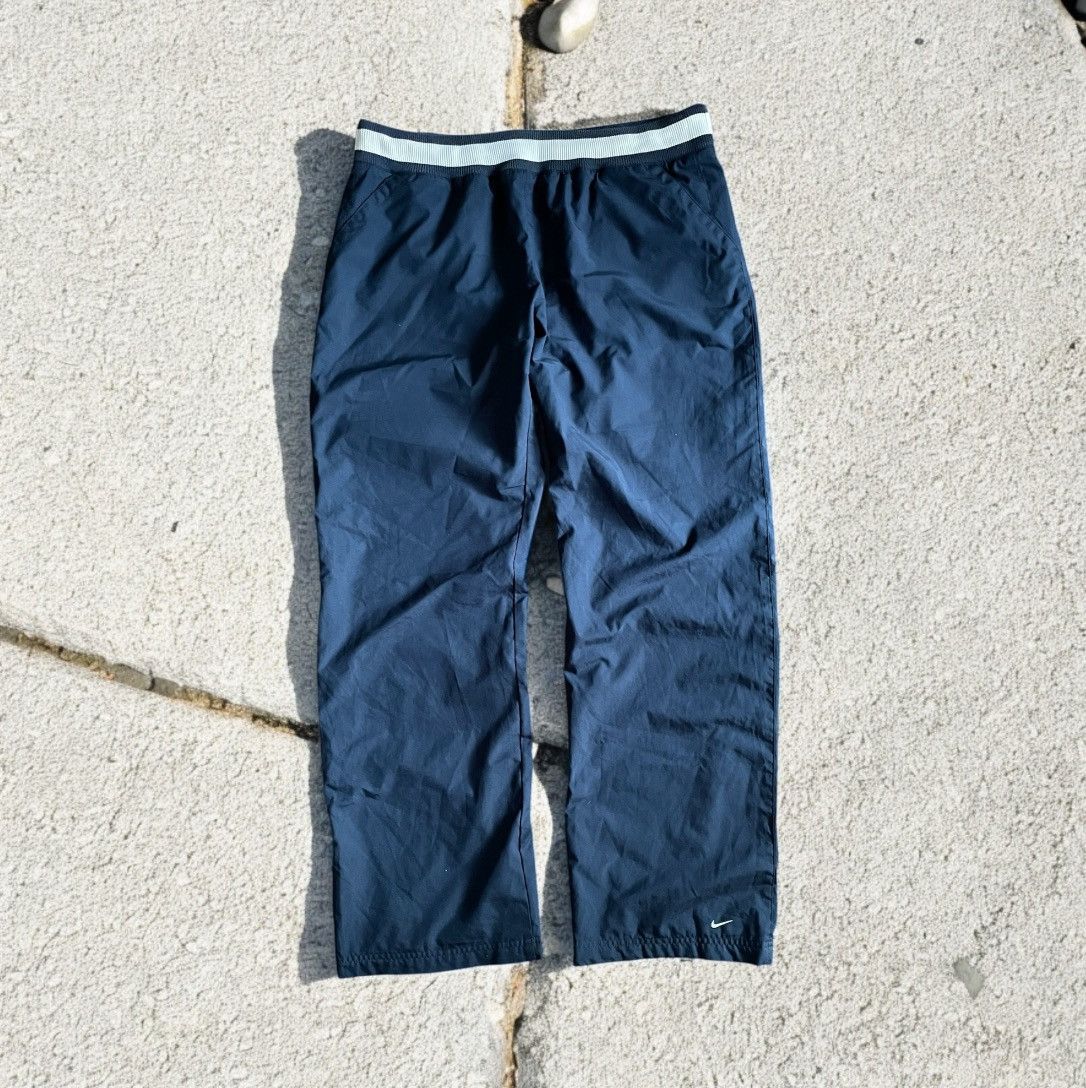 Nike × Vintage Nike Vintage Women Pants Y2K swoosh drill logo Size 31" - 1 Thumbnail