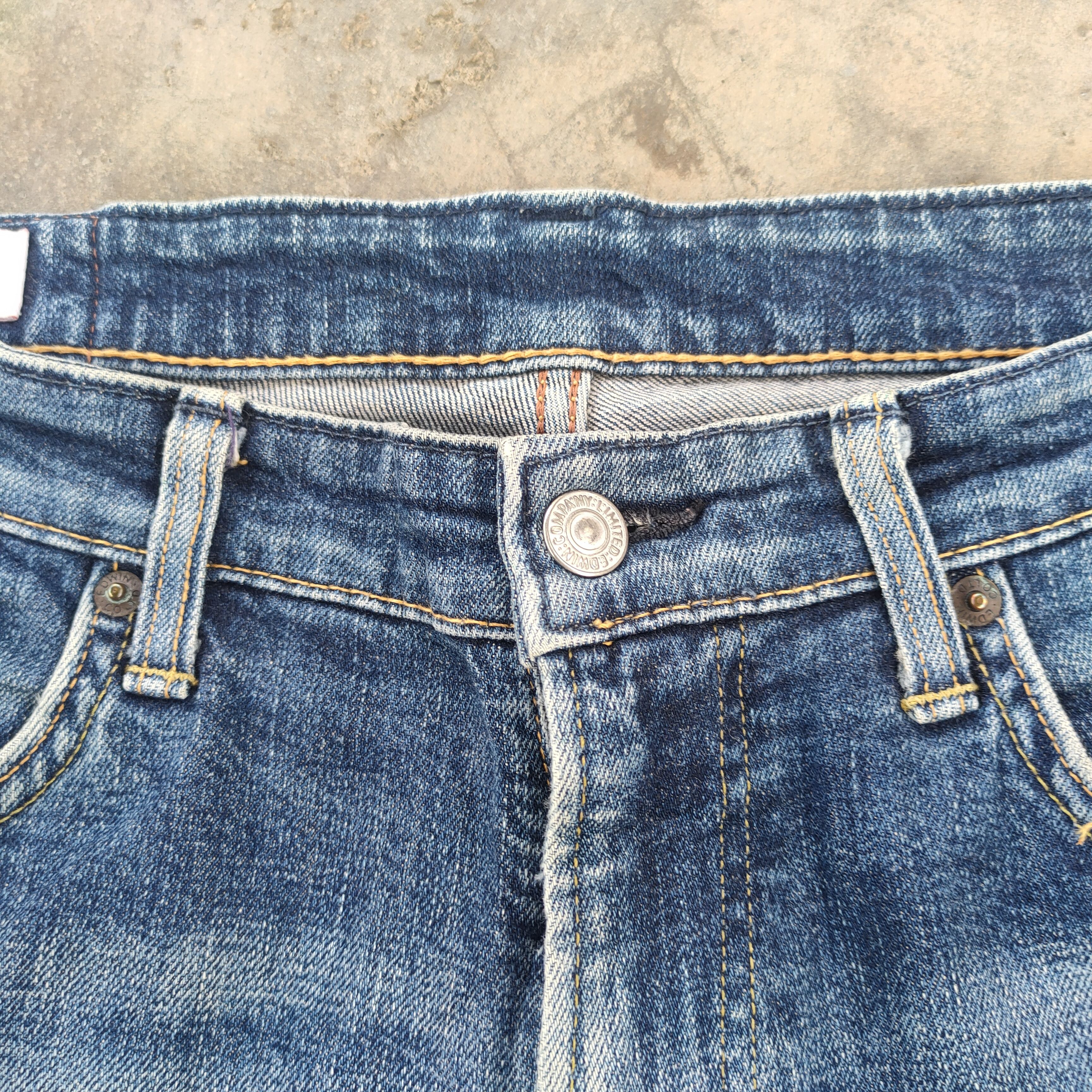 Edwin VINTAGE EDWIN SKINNY FADED RIPPED JEANS DENIM PANTS Size US 34 / EU 50 - 6 Thumbnail
