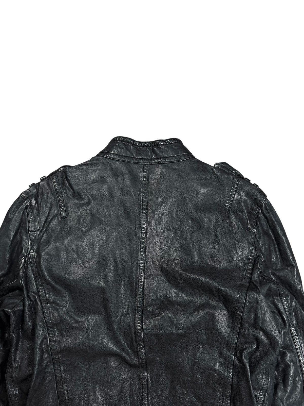 Neil Barrett Archive Neil Barrett - Riri Zips Wrinkled Leather Jacket Size US M / EU 48-50 / 2 - 6 Thumbnail