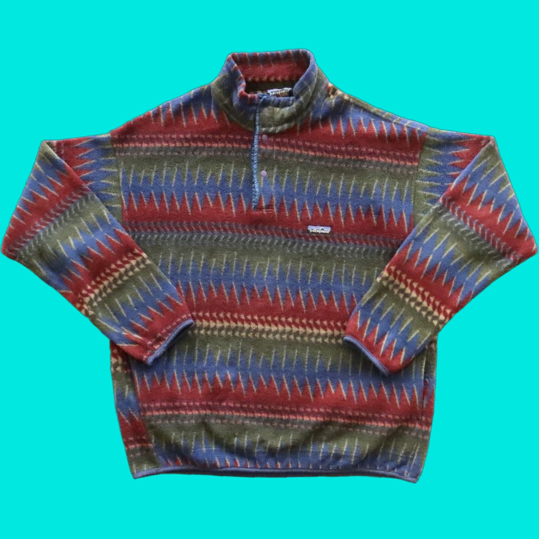 Patagonia × Streetwear × Vintage Patagonia 90s Zen Turtle Snap-T