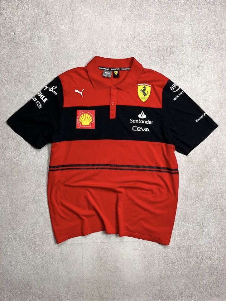 Vintage Vintage Scuderia Ferarri F-1 Puma Polo Racing Shirt Y2K XXL Size US XXL / EU 58 / 5 - 1 Thumbnail