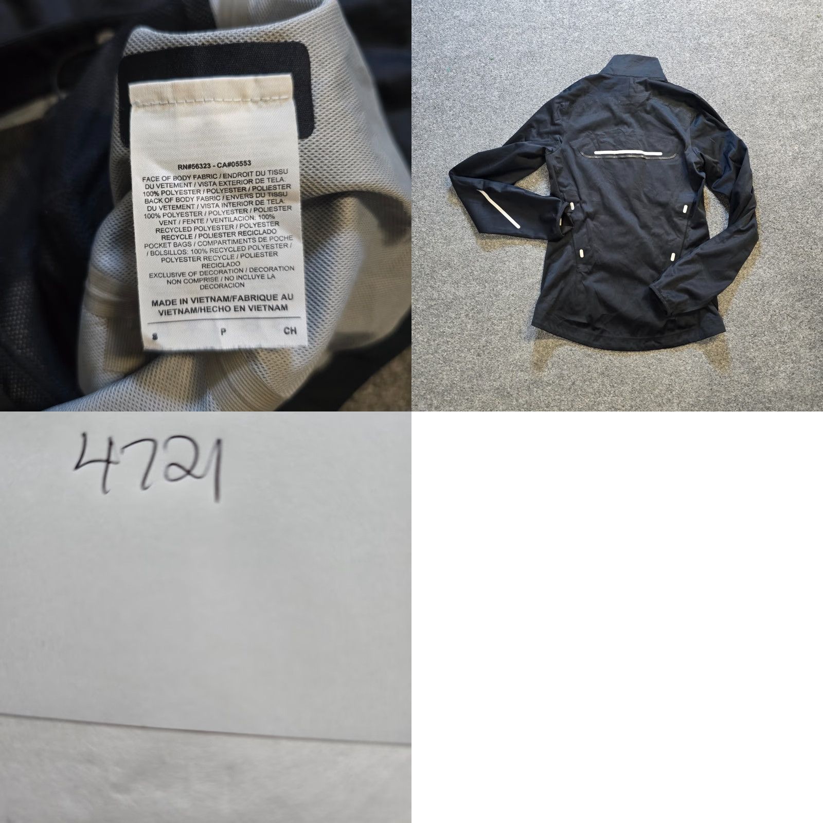 Nike Nike Jacket Women Size Small Black Storm Fit Running Full Zip Long Sleeve Casual Size S / US 4 / IT 40 - 8 Thumbnail