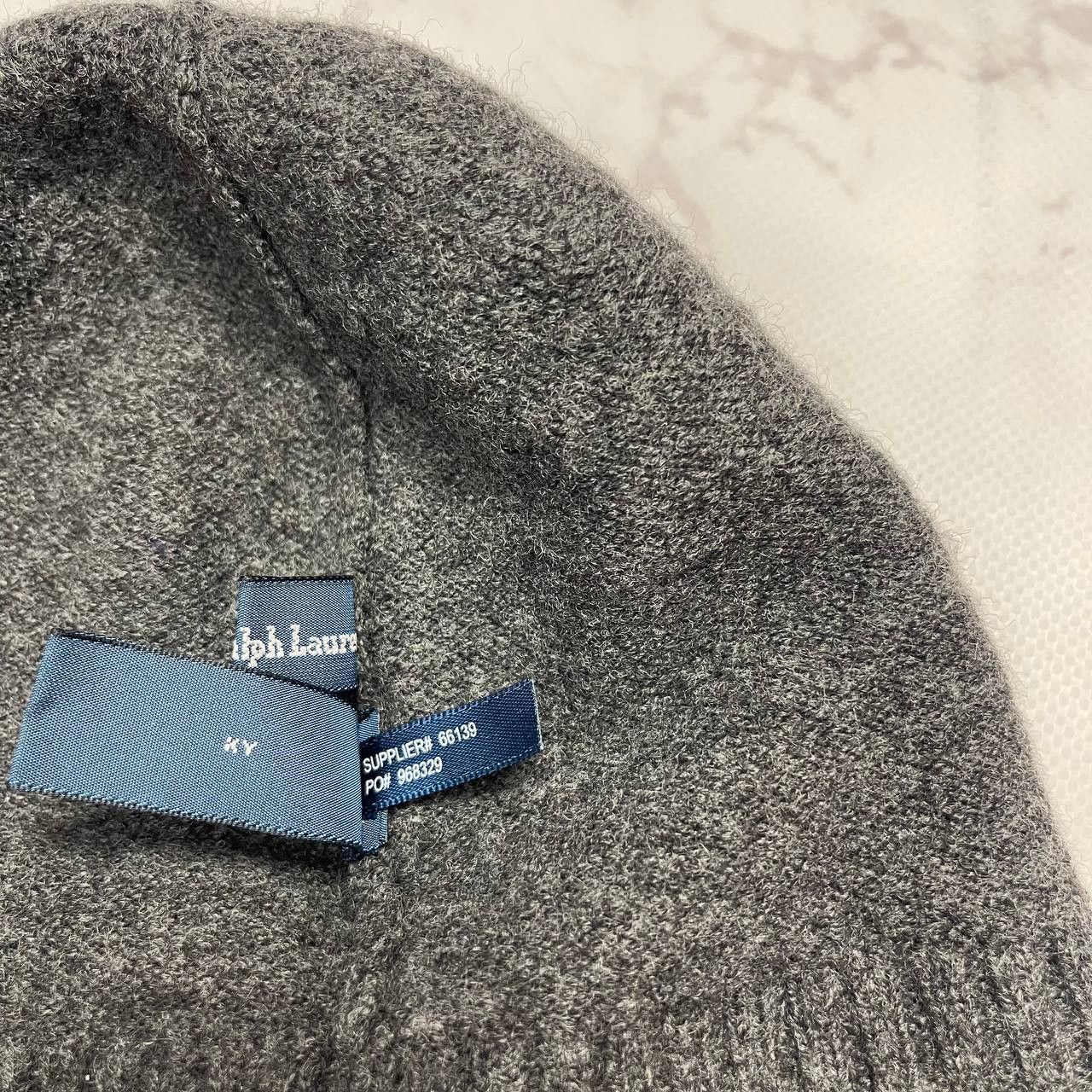 Polo Ralph Lauren Polo Ralph Lauren Wool Beanie Grey Size ONE SIZE - 12 Thumbnail