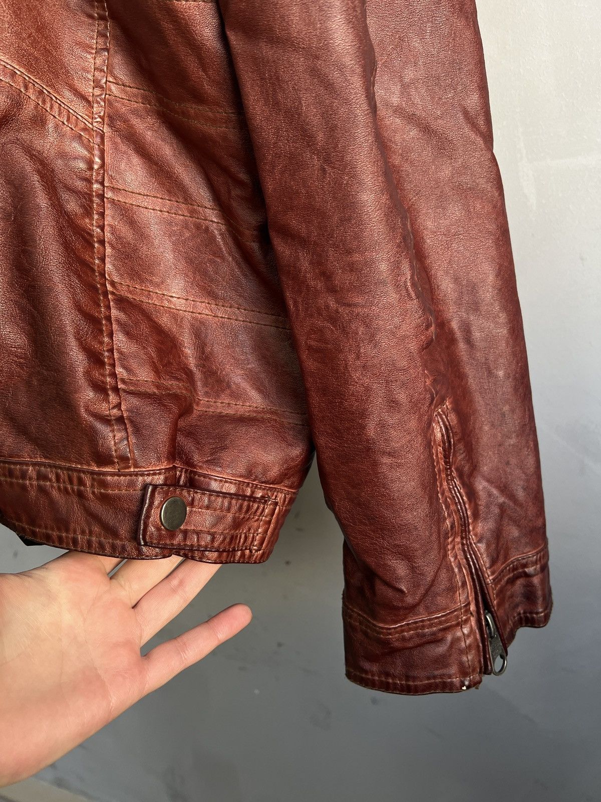 14th Addiction Racing zipper 14th addiction style leather moto jacket y2k Size US XL / EU 56 / 4 - 10 Thumbnail