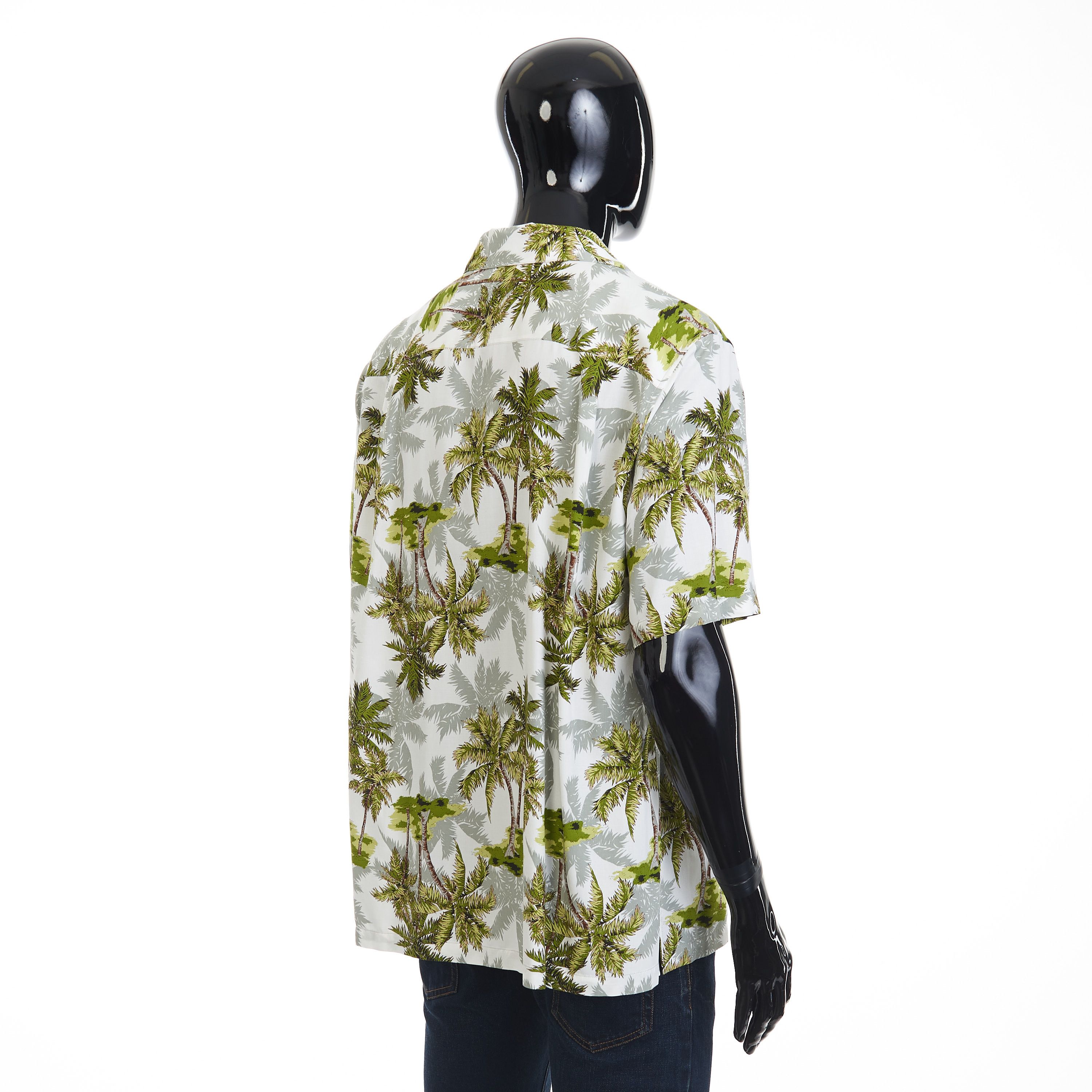 Celine Loose Hawaiian Shirt - Ombre Palm Tree Print Viscose Size US M / EU 48-50 / 2 - 6 Thumbnail