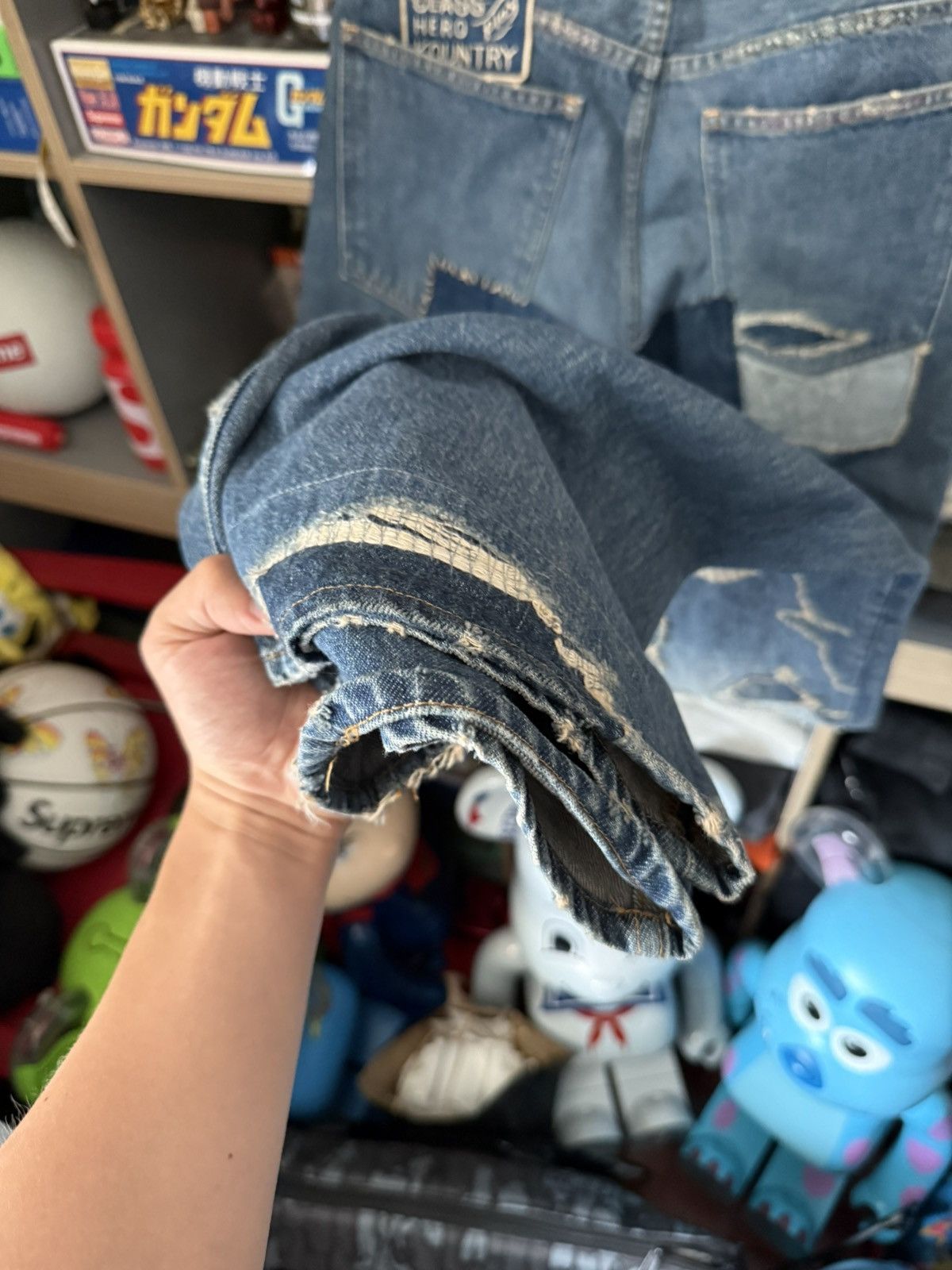 Kapital Kountry Kapital 14OZ Denim 5P Flare Jeans Crazy Dixie Remake Size US 32 / EU 48 - 5 Thumbnail