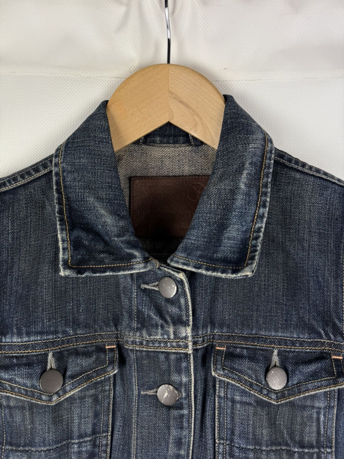 Allsaints × Japanese Brand Allsaints Ladies Easy Trucker Selvedge Denim Gilet Vest Size M / US 6-8 / IT 42-44 - 8 Thumbnail