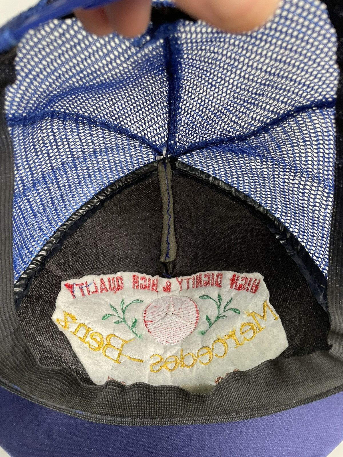 Mercedes-Benz VINTAGE RARE RETRO BLUE MERCEDES BENZ HYPE CAP HAT Y2K Size ONE SIZE - 8 Thumbnail