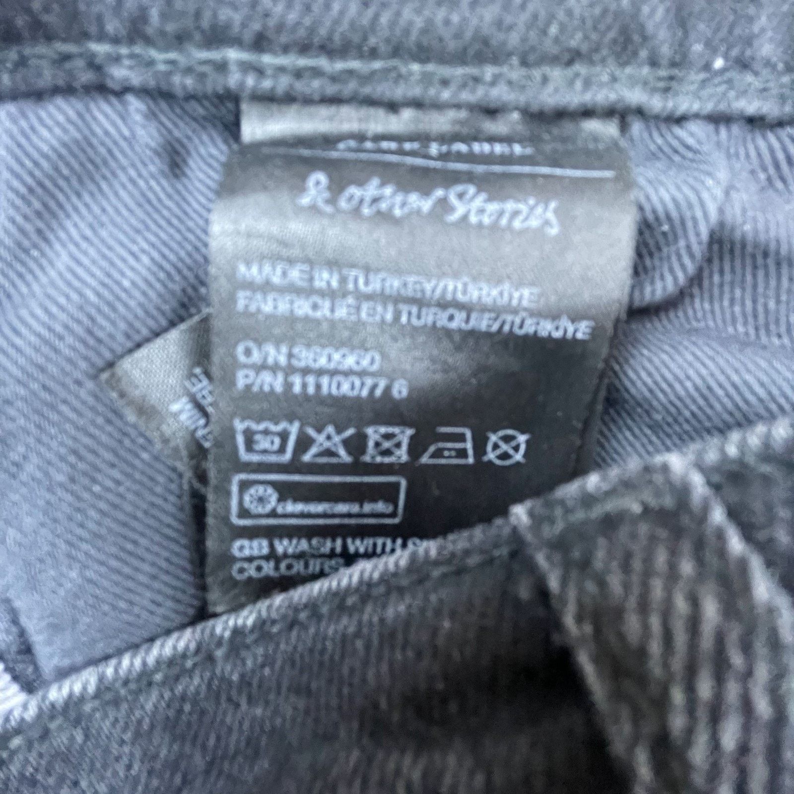 & Other Stories & Other Stories Jeans Womens 24 Black Straight Mood Cut Crop Size 24" / US 00 / IT 34 - 9 Thumbnail