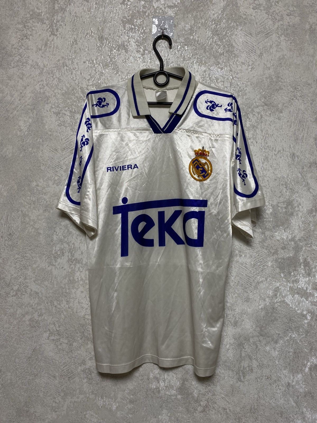 Rivieras Real Madrid very rare vintage soccer jersey 90s Size US XL / EU 56 / 4 - 1 Thumbnail