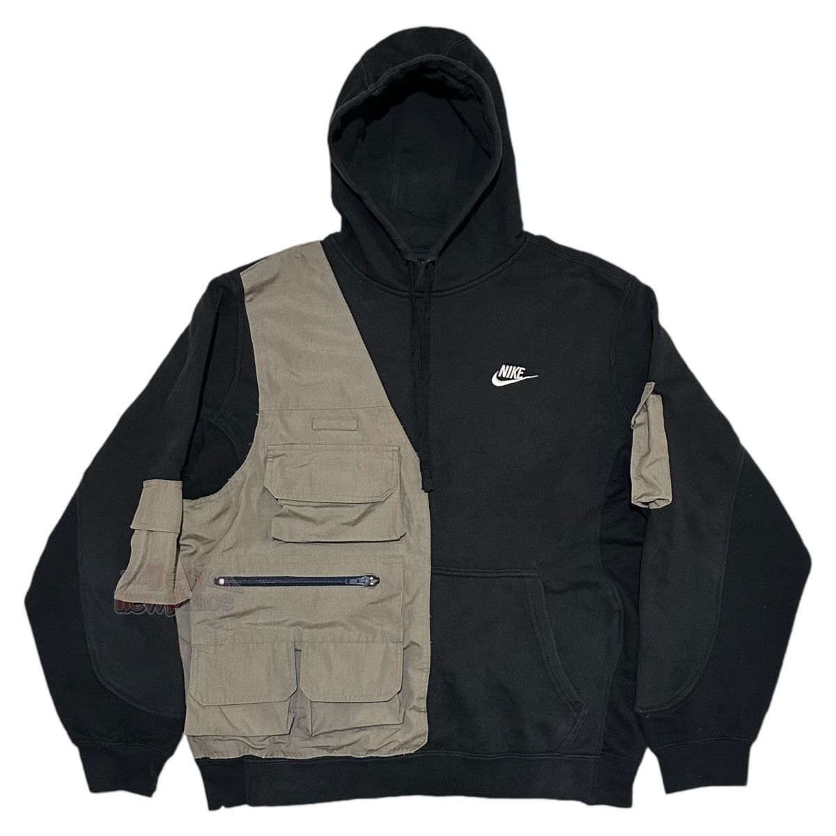 Nike Nike Black Vest Hoodie “BDivine” 592 Reworked Hoodie Size US M / EU 48-50 / 2 - 1 Thumbnail