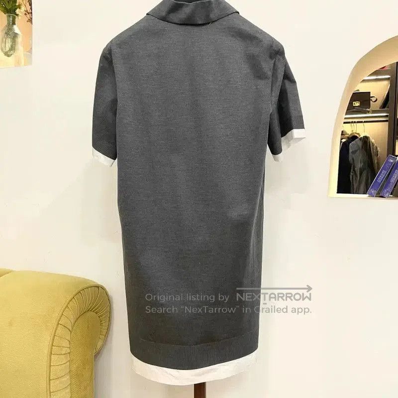 Miu Miu Miu Miu Gray Short Sleeve Dress . Size S / US 4 / IT 40 - 2 Thumbnail