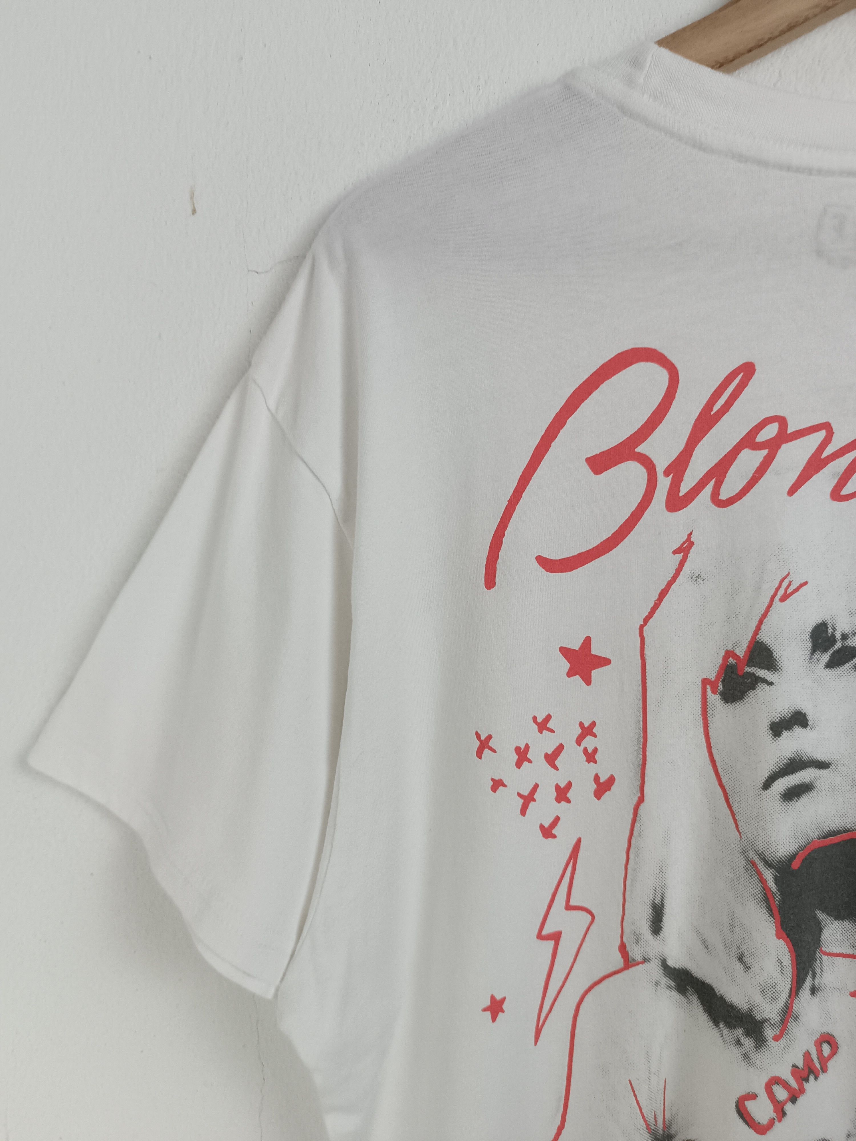 Band Tees VINTAGE BLONDIE DEBBIE HARRY VERY RARE TEE clash jett punk Size US L / EU 52-54 / 3 - 11 Thumbnail