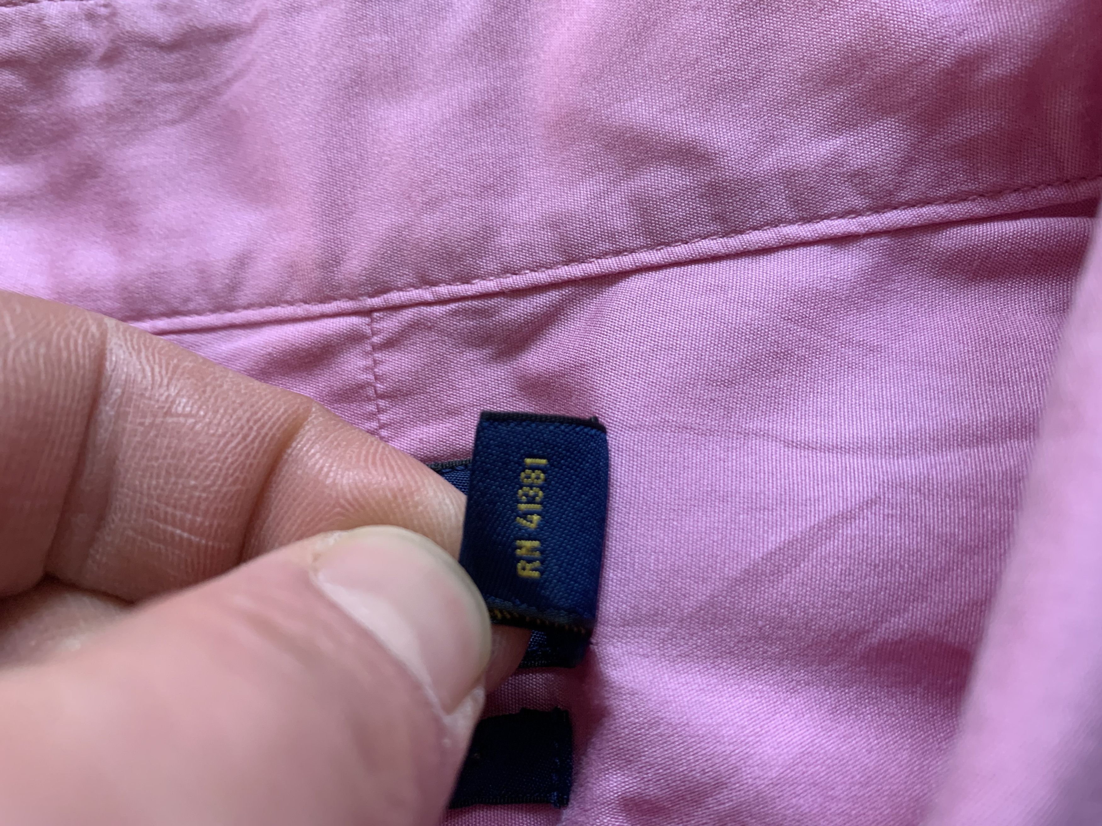 Polo Ralph Lauren Polo Ralph Lauren Pink Long Sleeve Vintage Shirt Size US XXL / EU 58 / 5 - 8 Thumbnail
