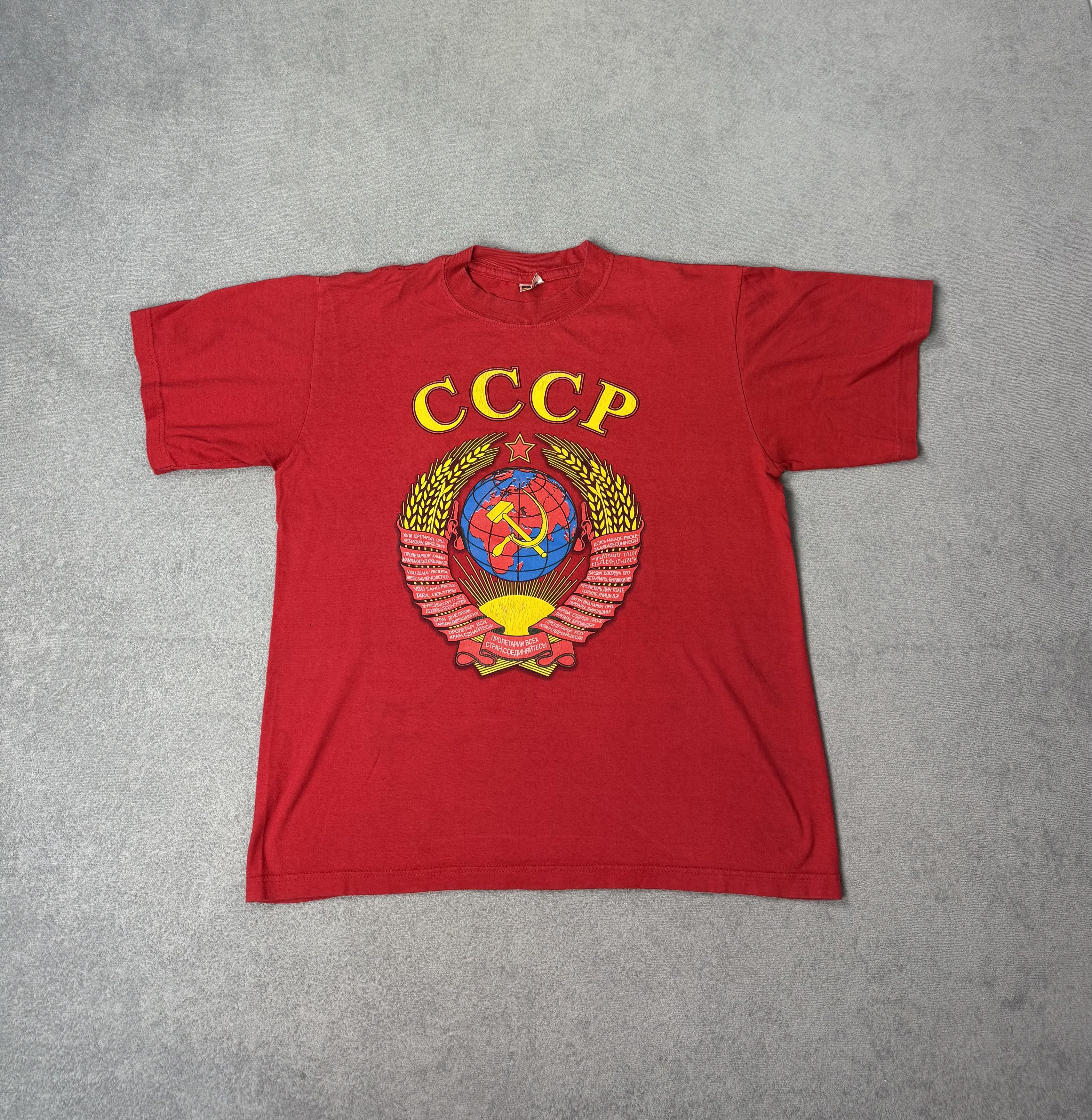 Cccp Vintage Red CCCP Soviet T-shirt Size US L / EU 52-54 / 3 - 1 Thumbnail