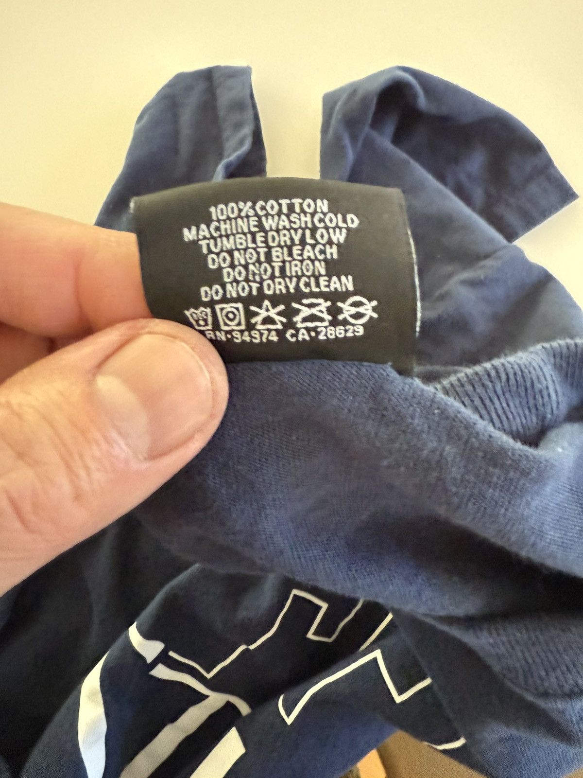 Stussy Stussy skyline t shirt Navy XL Size US XL / EU 56 / 4 - 4 Thumbnail