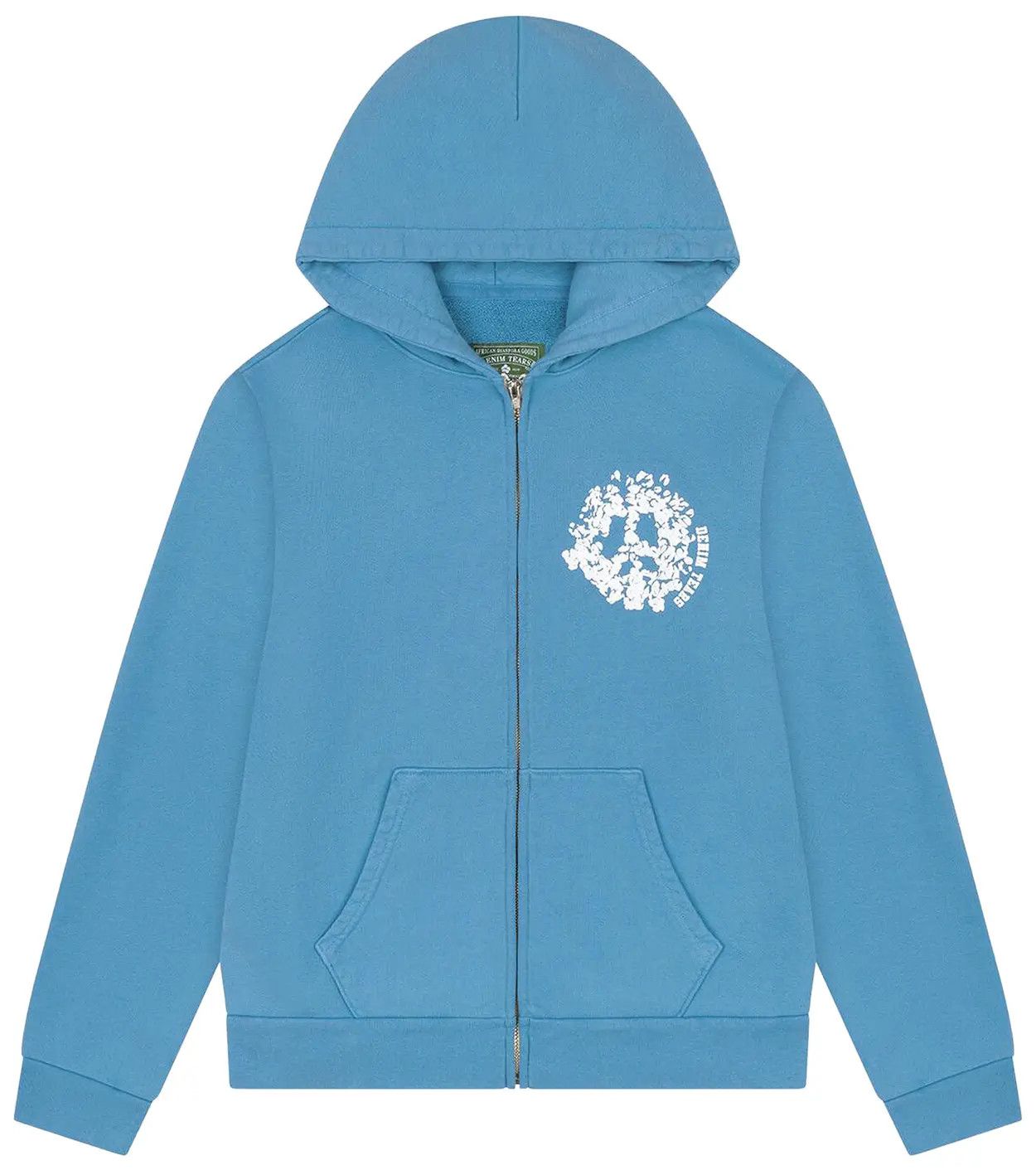 DENIM TEARS Denim Tears 'University' Light Blue Zip Up Hoodie Size US S / EU 44-46 / 1 - 1 Thumbnail