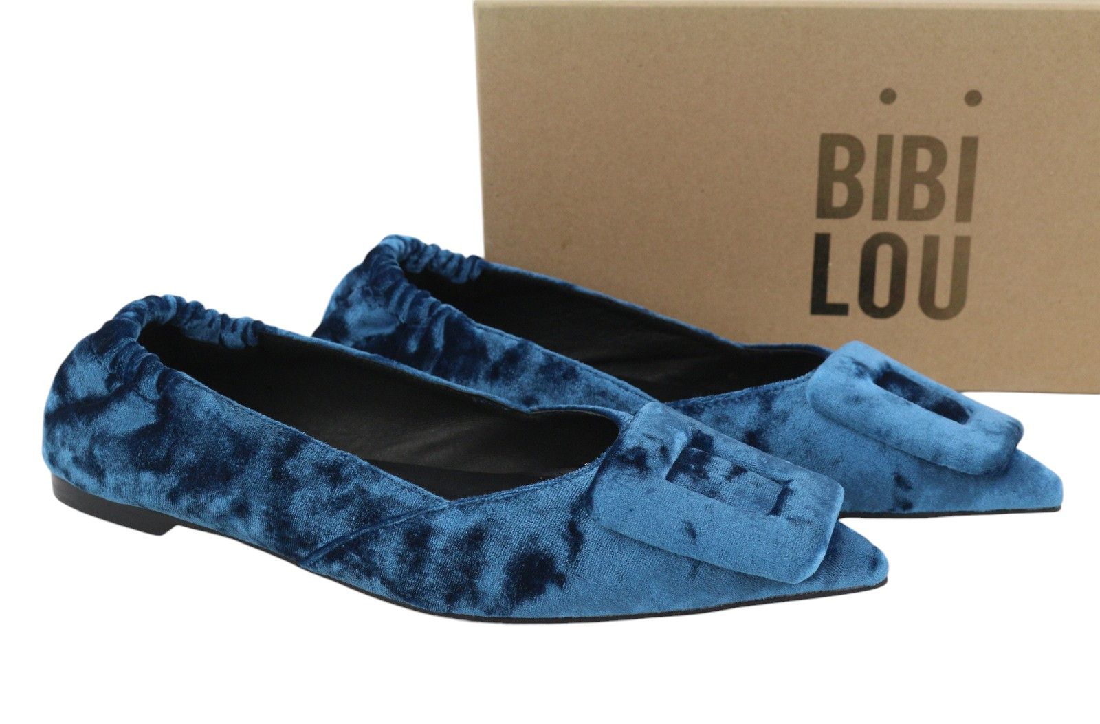 Other BIBI LOU BOCHUM EU38 Blue Velvet Covered Pointed 87560 Size US 7 / IT 37 - 1 Thumbnail