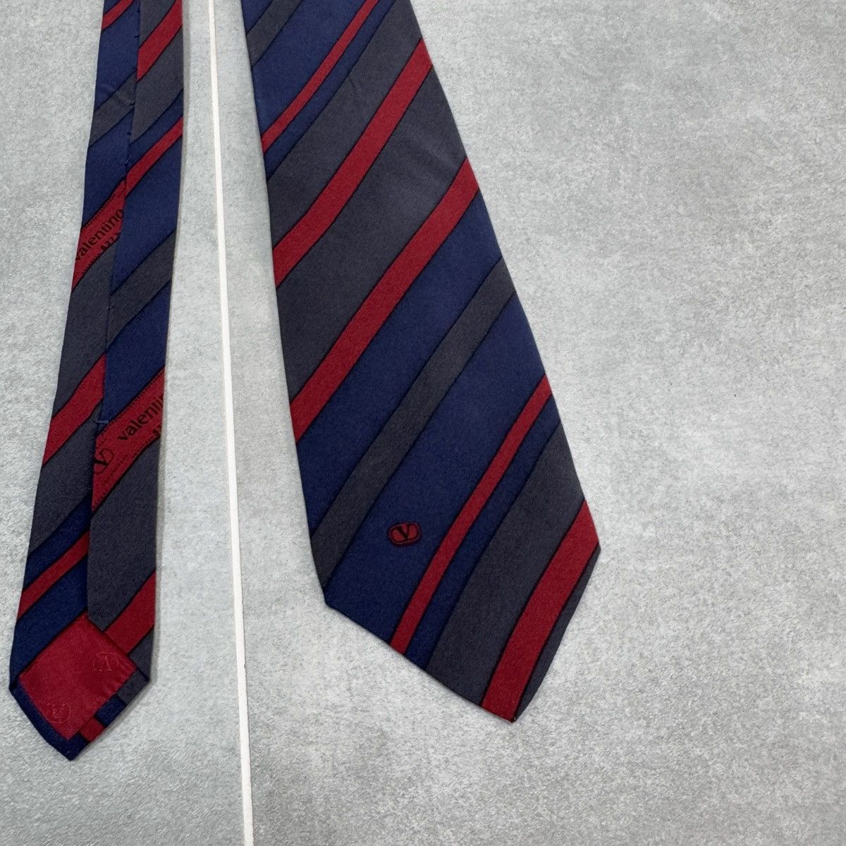 Valentino × Vintage Vintage Valentino Silk Tie Size ONE SIZE - 7 Thumbnail