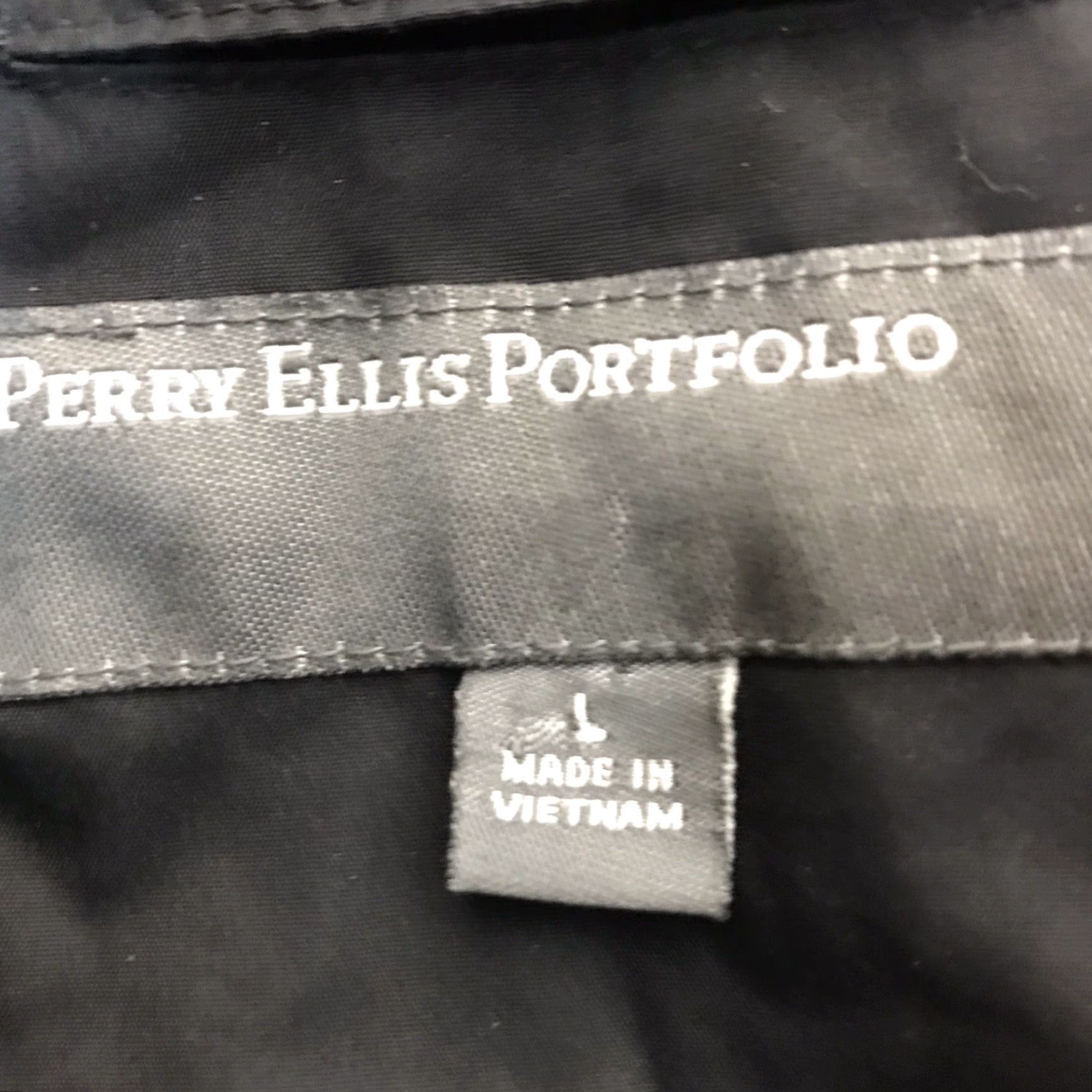 Perry Ellis Perry Ellis Portfolio Black Full Zip Quilted Insulated Jacket Mens Size L Size US L / EU 52-54 / 3 - 7 Thumbnail