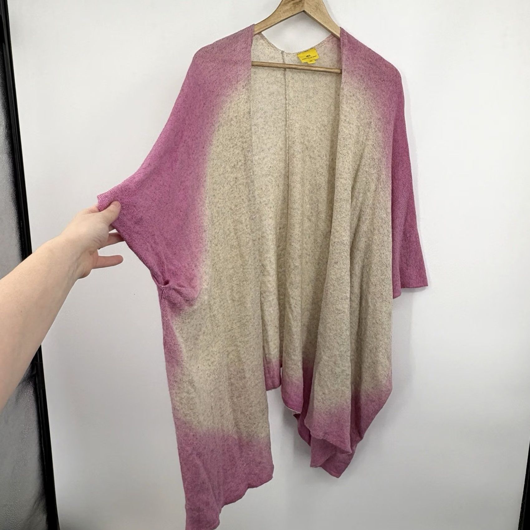 Vintage Roberta Roller Rabbit Pink Cashmere Sweater One Size Poncho Luxury Pullover Size ONE SIZE - 2 Thumbnail