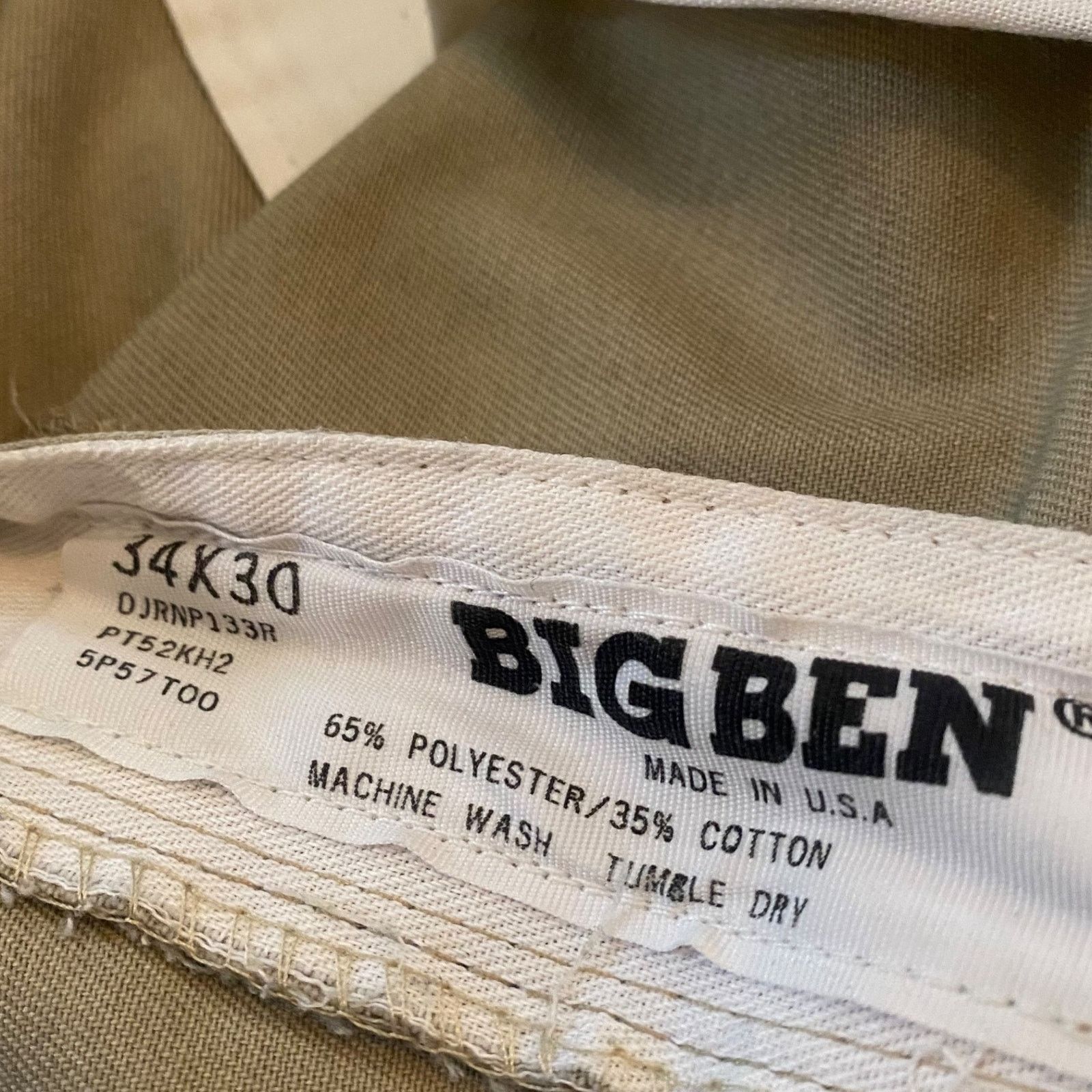 Vintage × Wrangler Vintage Big Ben Wrangler Khaki Twill Chino Work Pants Size US 32 / EU 48 - 5 Thumbnail