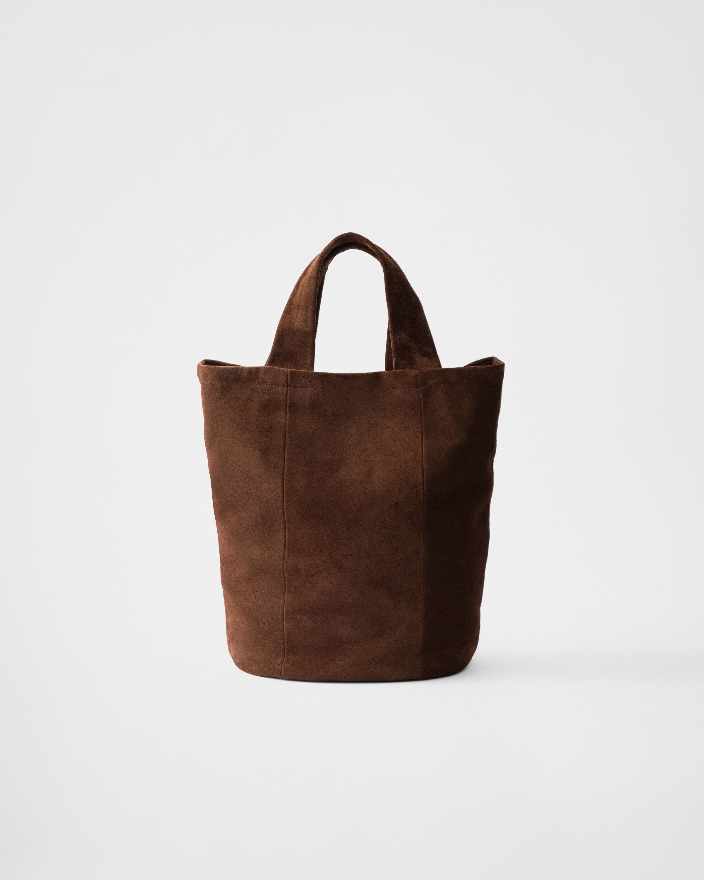 Prada o1bcso1str1025 Size: OS / Suede Tote Bag in Brown Size ONE SIZE - 3 Thumbnail