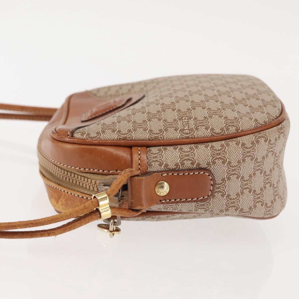 Celine CELINE Macadam Canvas Shoulder Bag Pvc Beige Gold Size ONE SIZE - 5 Thumbnail