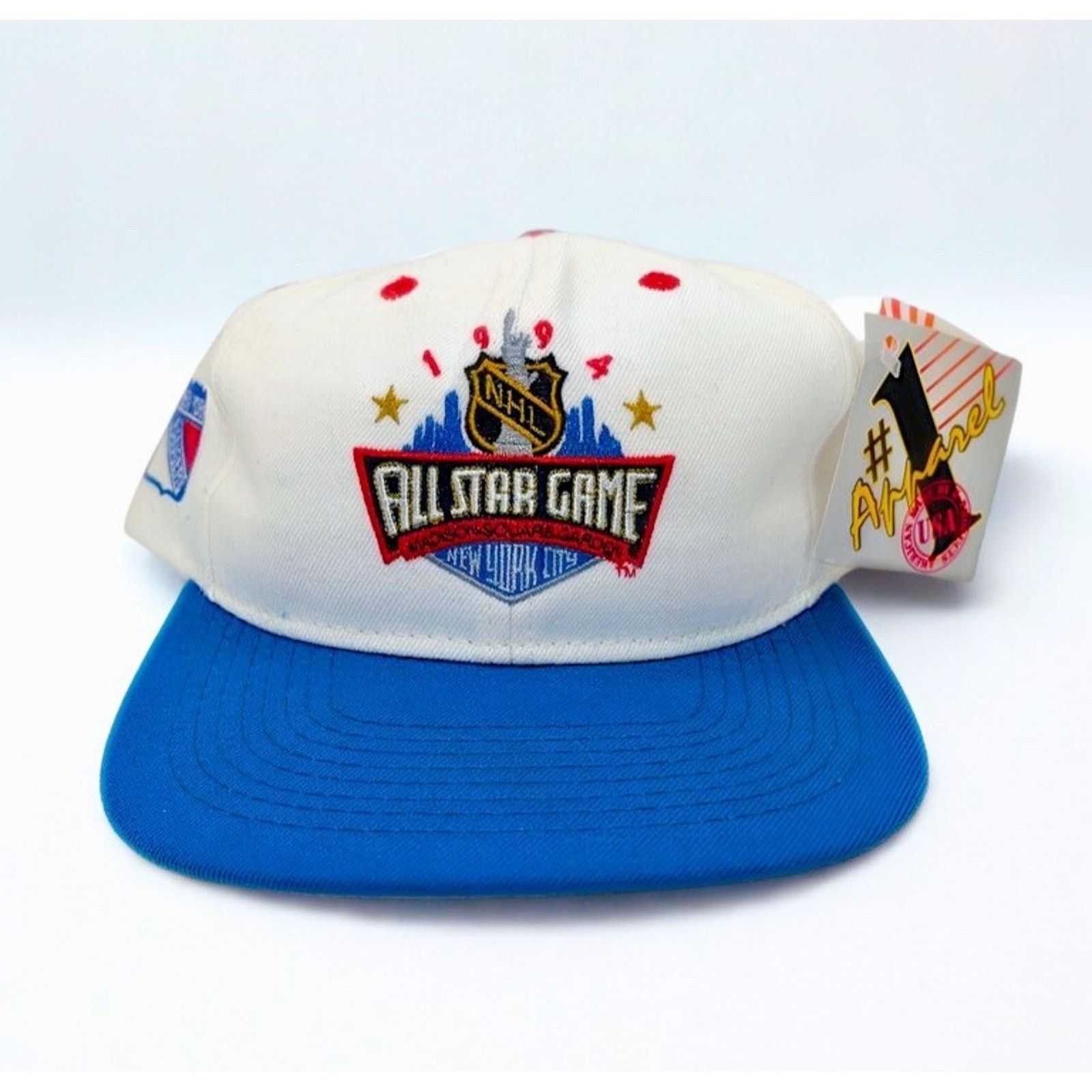NHL New York Rangers #1 Apparel 1994 NHL All Star Game Snapback Size ONE SIZE - 4 Thumbnail