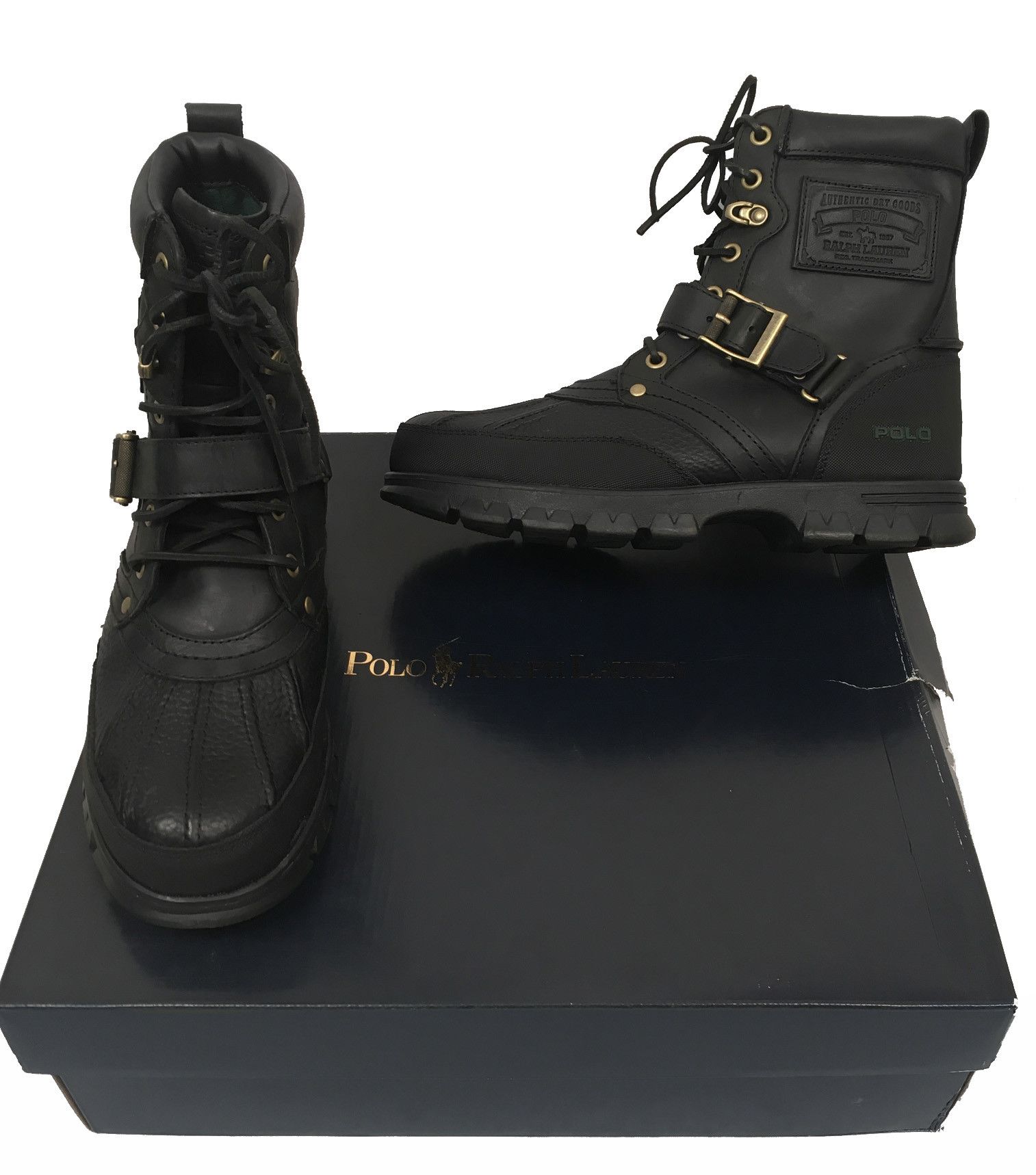 Polo Ralph Lauren NEW Vintage Polo Ralph Lauren Tenard Boots Black 9.5 Size US 9.5 / EU 42-43 - 2 Thumbnail