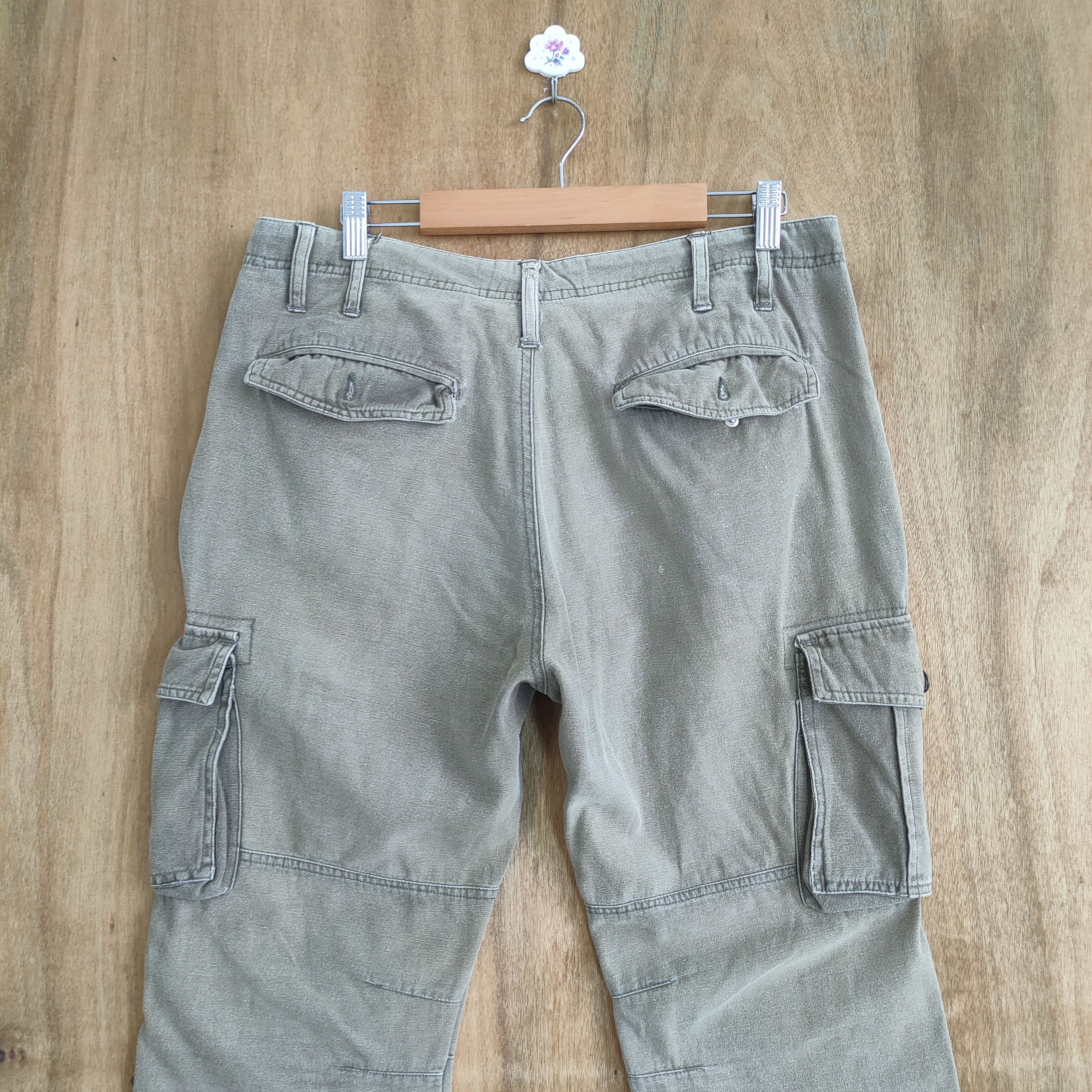 If Six Was Nine × Japanese Brand SIX STAR DOUBLE KNEE FADED CARGO PANTS Size US 33 - 7 Thumbnail