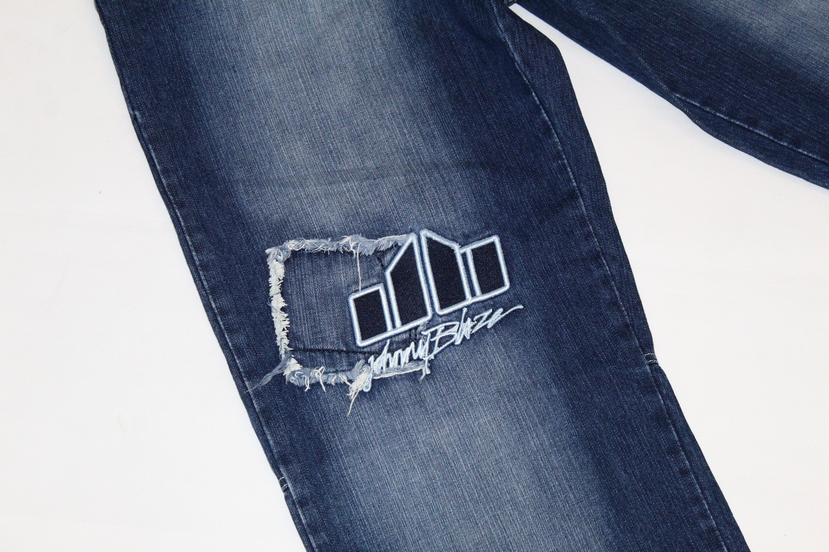 Wu-Tang Clan Johnny Blaze aka Method Man Faded Denim Bootcut Baggy Jeans Size US 30 / EU 46 - 6 Thumbnail