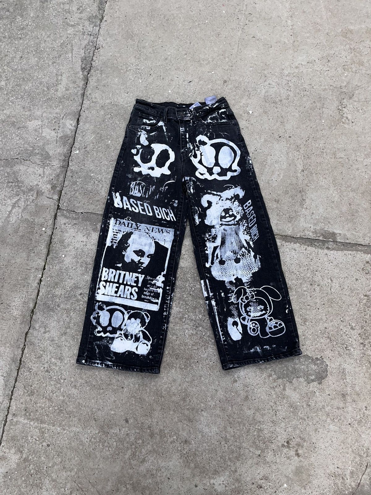 Basedbich women's 1of1 custom jeans size 25w