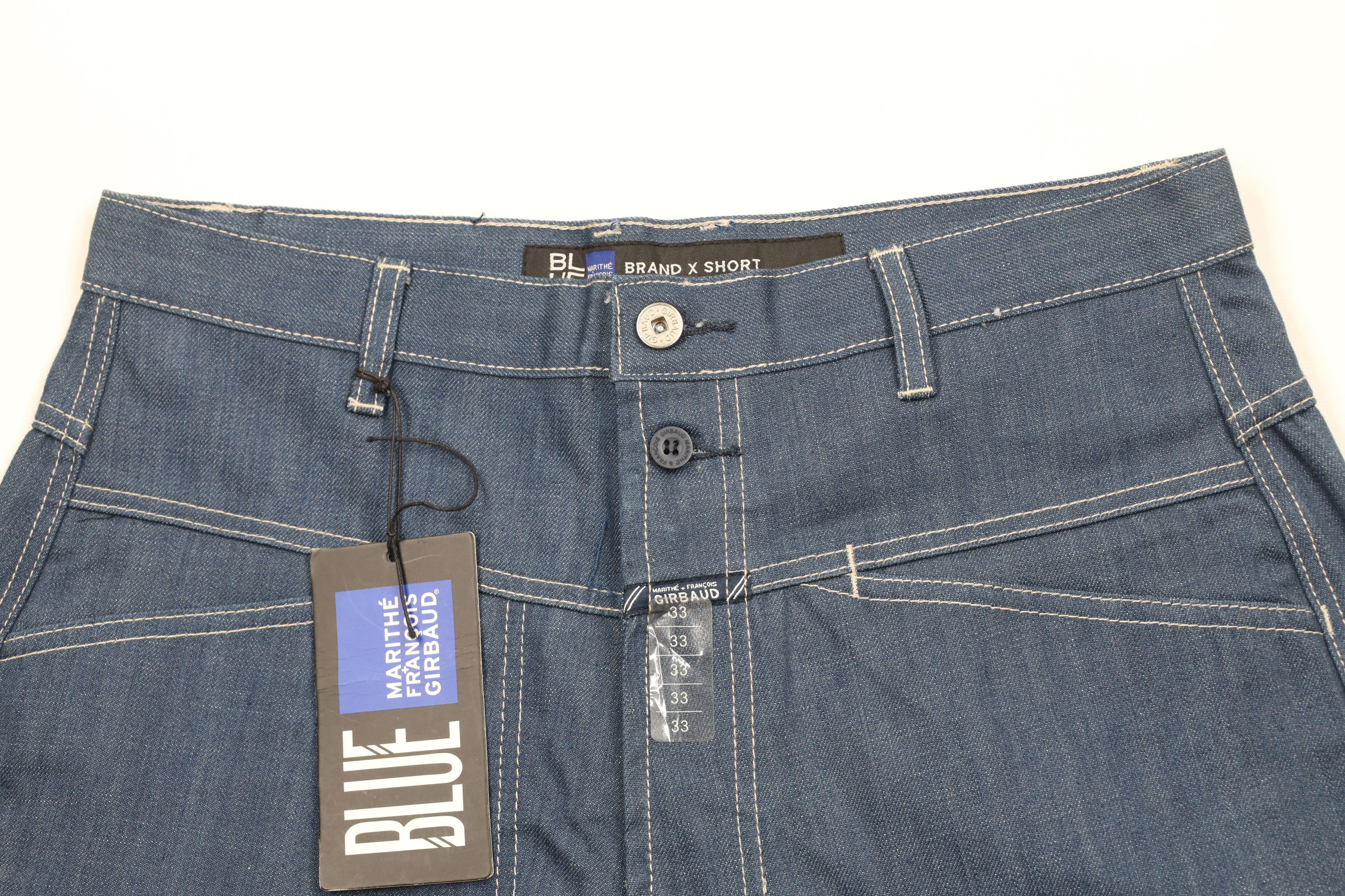 Marithe + Francois Girbaud × Vintage NOS Vintage 90s Marithe Francois Girbaud Denim Jean Shorts Size US 33 - 2 Thumbnail