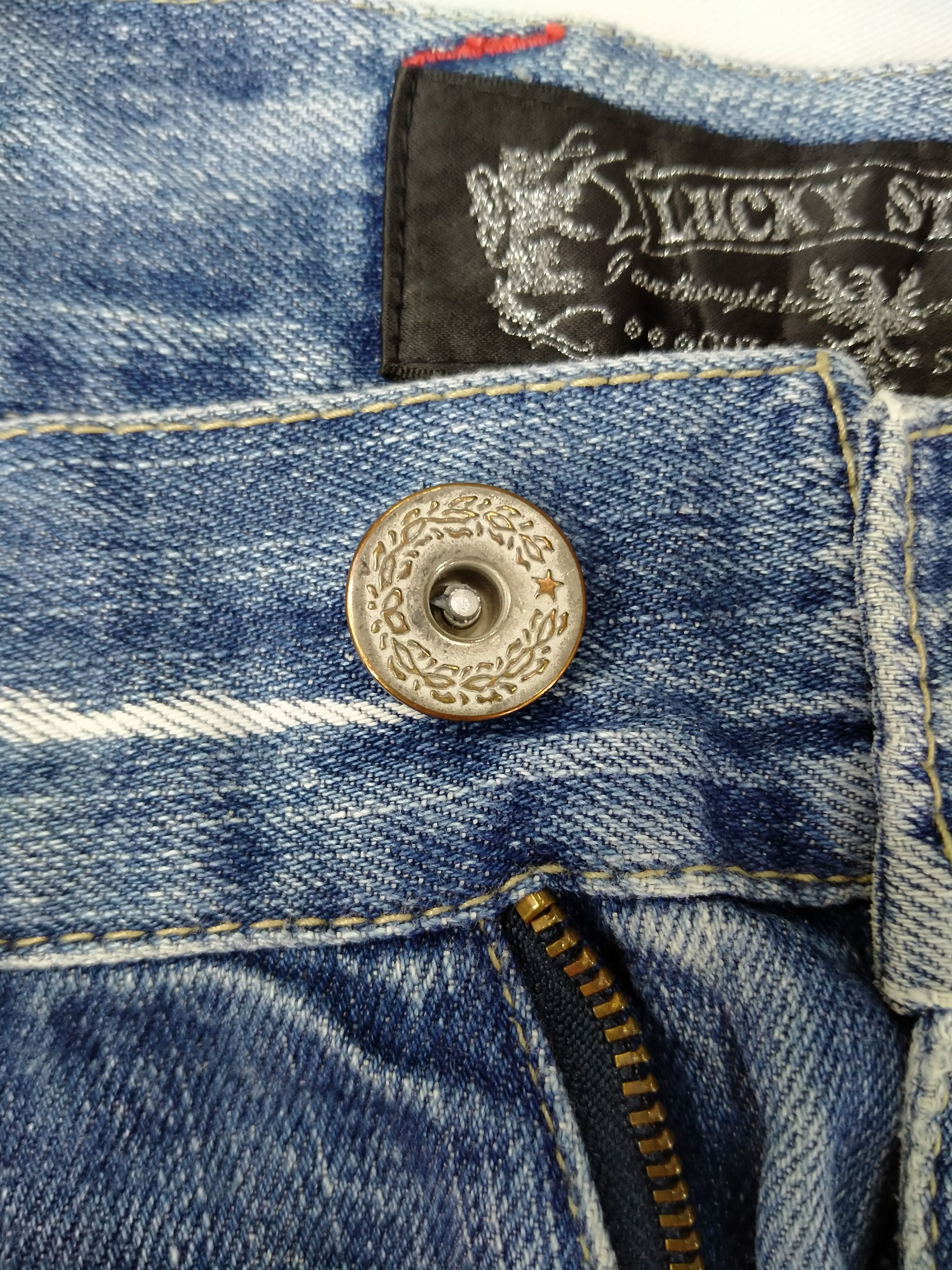 Hysteric Glamour Lucky Store Japanese Brand Distressed Patch 31x31 JN043 Size US 31 - 8 Thumbnail