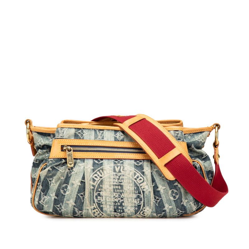 Louis Vuitton Louis Vuitton Louis Vuitton Porte Epaule Rayee MM Monogram Shoulder Bag Canvas Shoulder Bag M95334 DUTY FREE for USA Size ONE SIZE - 1 Thumbnail
