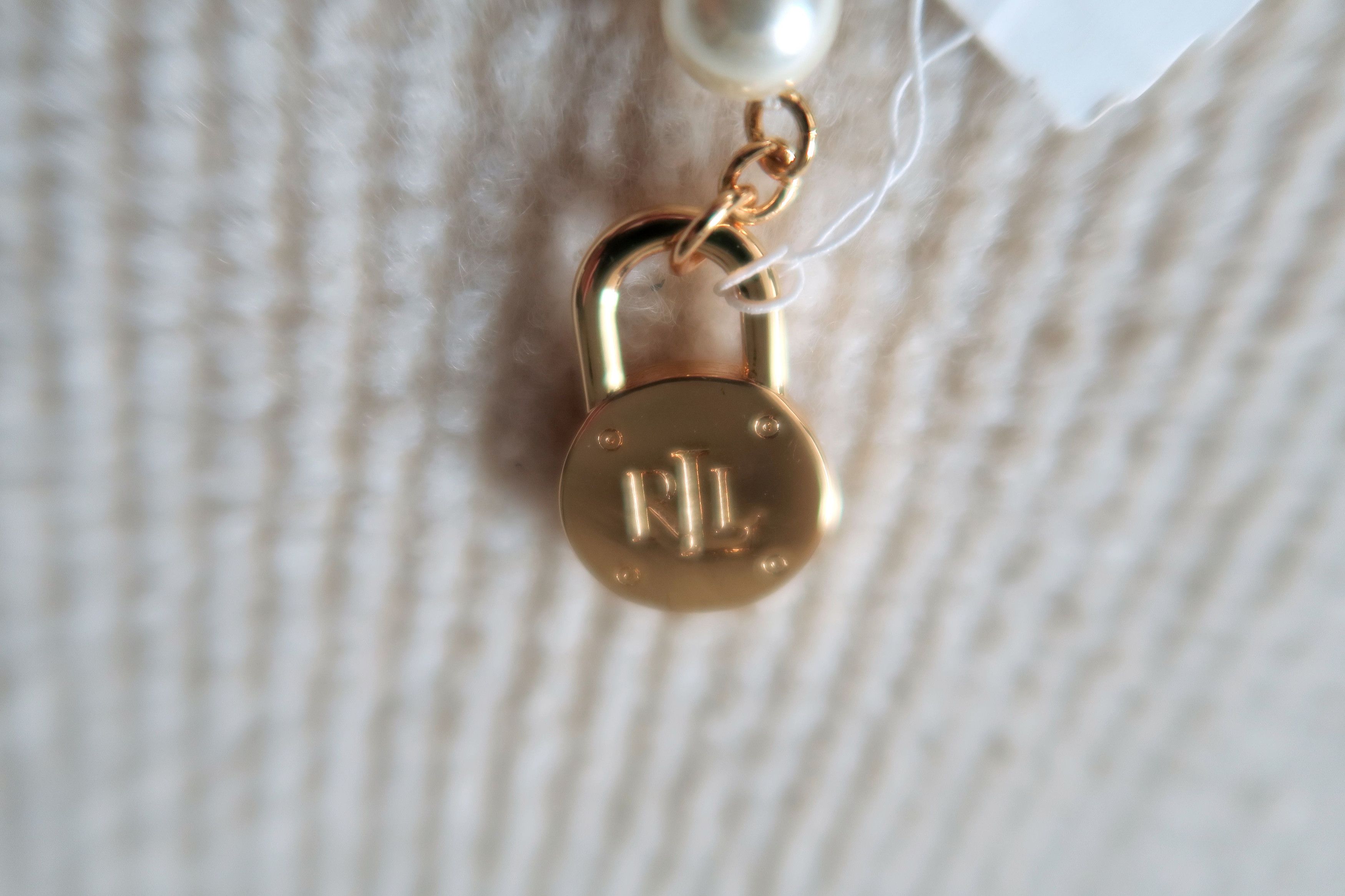 Ralph Lauren Ralph Lauren Classic Pearl Lock Charm Necklace Size ONE SIZE - 4 Thumbnail