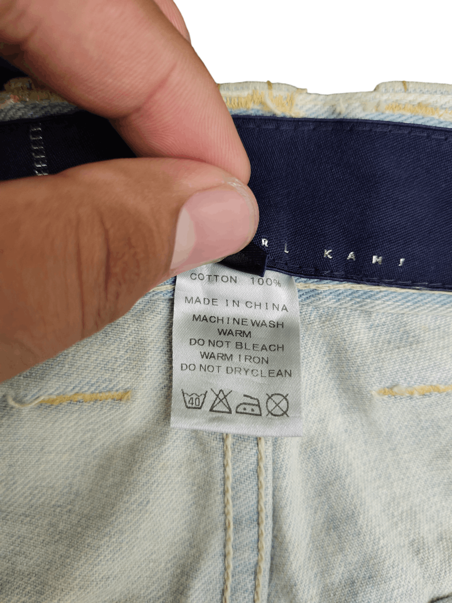 Karl Kani Karl Kani Distreesed Boro Sashiko Wide Leg Denim Baggy Jeans Size US 32 / EU 48 - 10 Thumbnail
