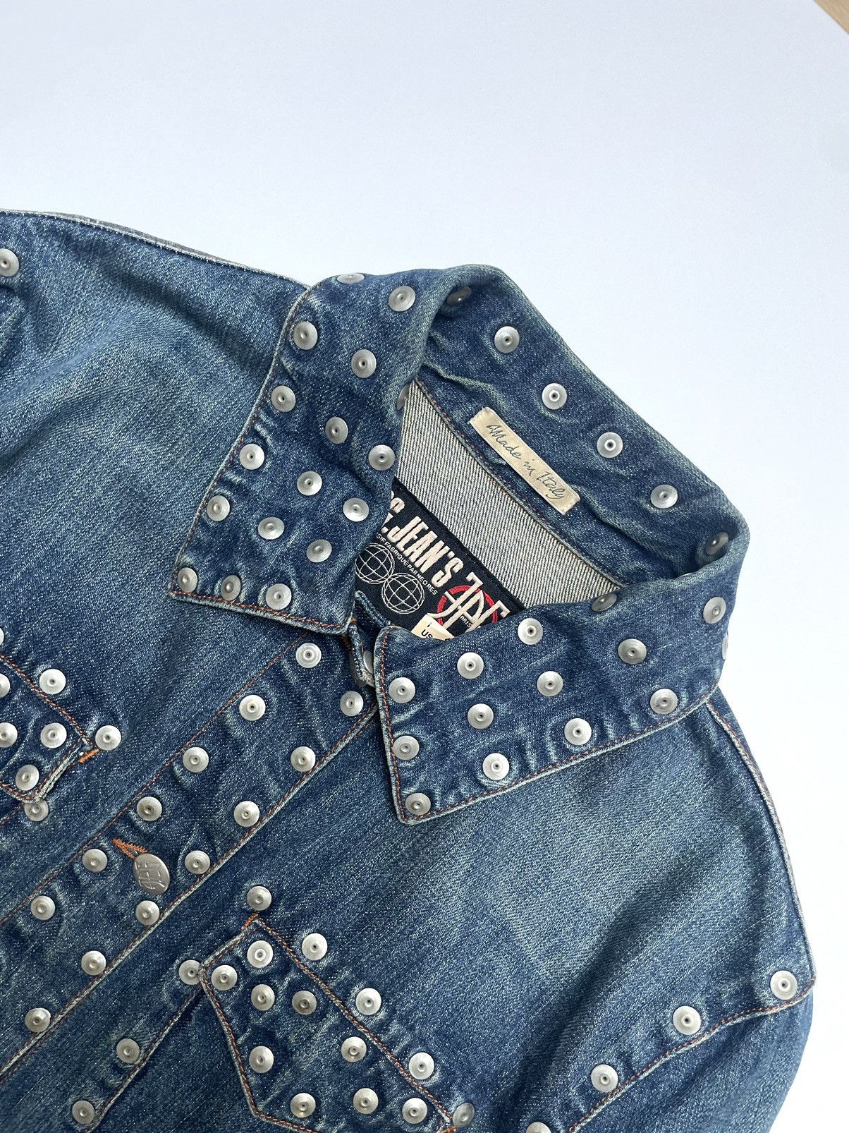 Jean Paul Gaultier 2000s JPG Jeans studded denim jacket Size M / US 6-8 / IT 42-44 - 4 Thumbnail