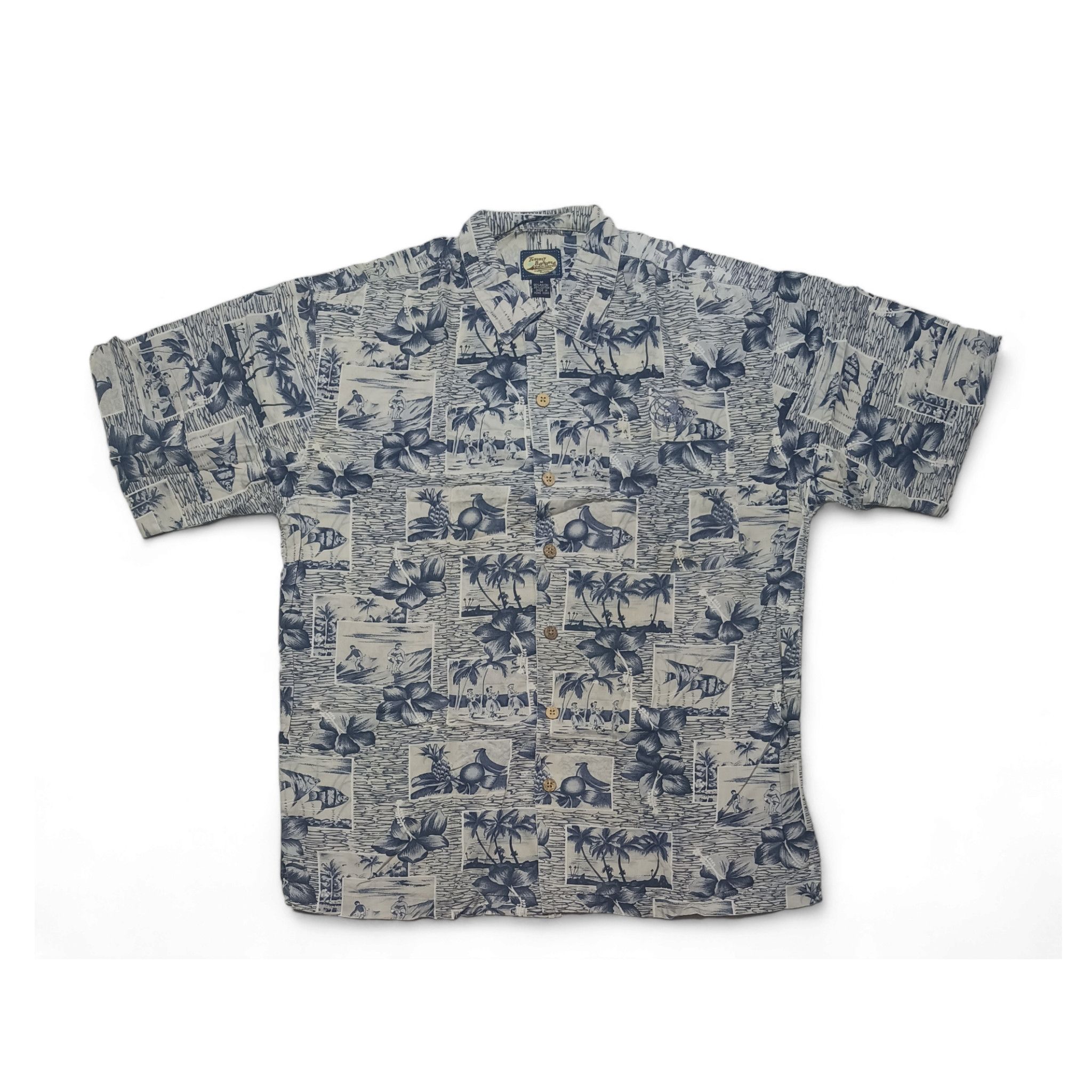 Tommy Bahama Vintage Tommy Bahama Floral Fruit Surfing Hawaiian Shirt Size US M / EU 48-50 / 2 - 1 Thumbnail
