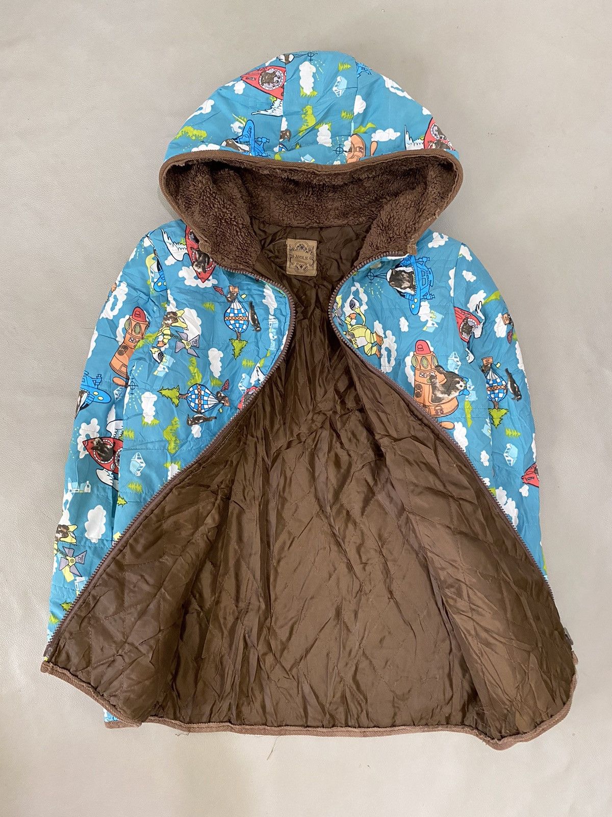 Hysteric Glamour Vintage aidle Fleece Hoodie Jacket space printed Size US M / EU 48-50 / 2 - 3 Thumbnail