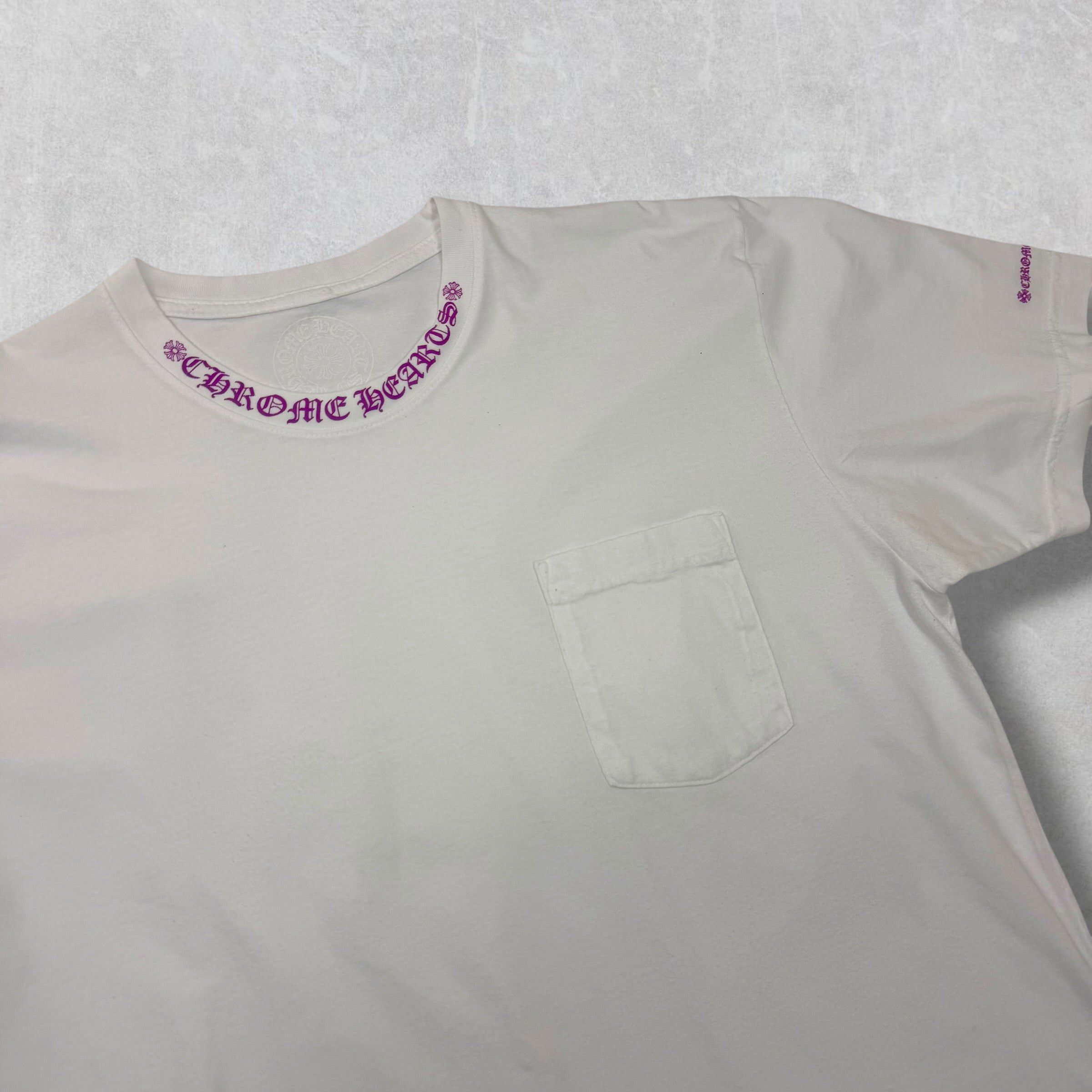 Chrome Hearts Chrome Hearts Purple Neck Logo Tee XL Size US XL / EU 56 / 4 - 3 Thumbnail