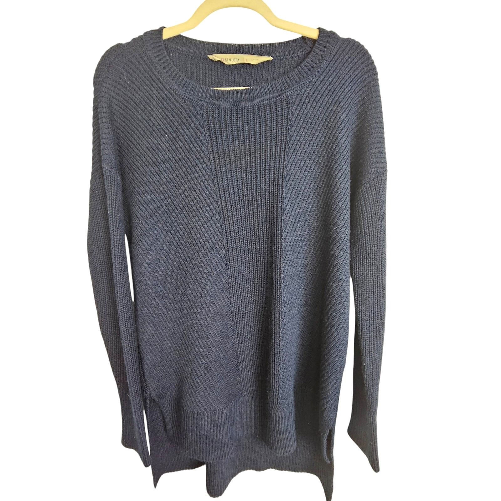 Athleta Athleta Womens Merino Wool Ribbed Sweater Size S Heavy Knit Size S / US 4 / IT 40 - 1 Thumbnail