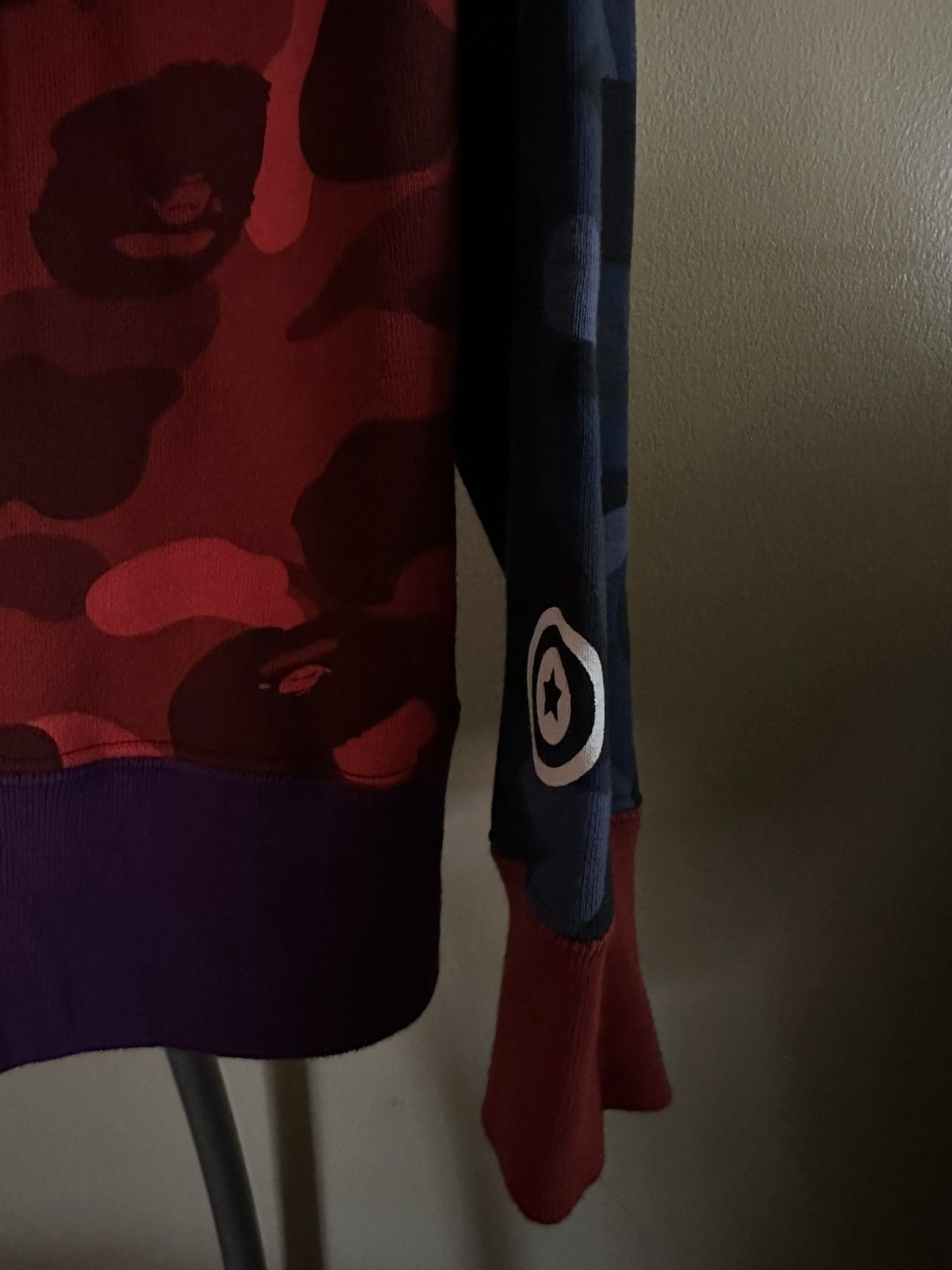 Bape COLOR CAMO FULL ZIP SHARK HOODIE (PURPLE) Size US L / EU 52-54 / 3 - 4 Thumbnail