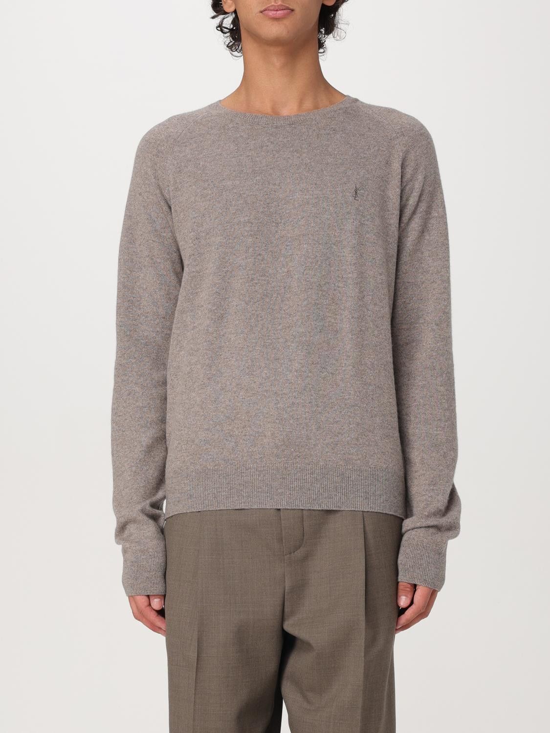 Saint Laurent Sweater Men Beige