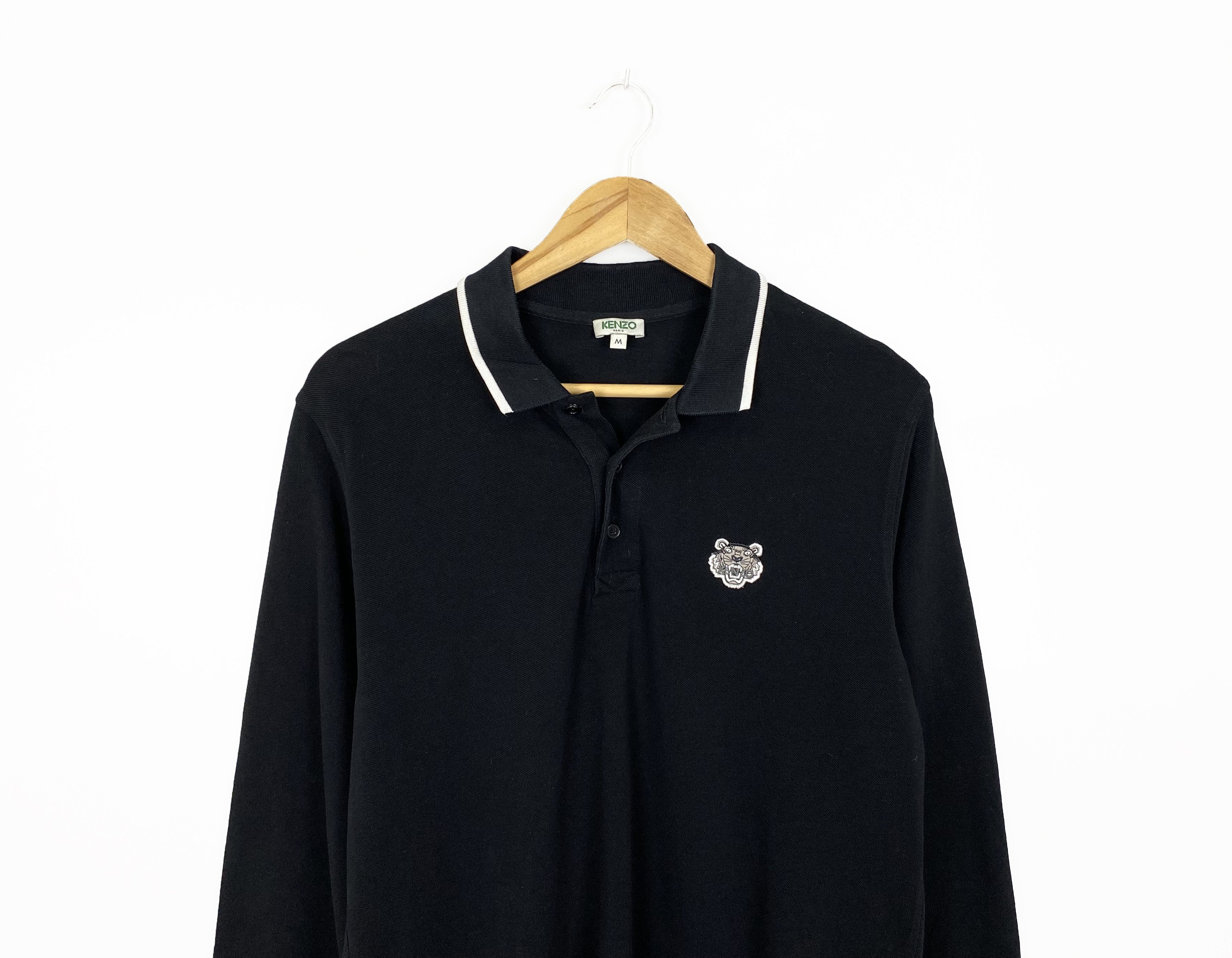 Kenzo KENZO Tiger Logo Black Long Sleeve Size US M / EU 48-50 / 2 - 2 Thumbnail