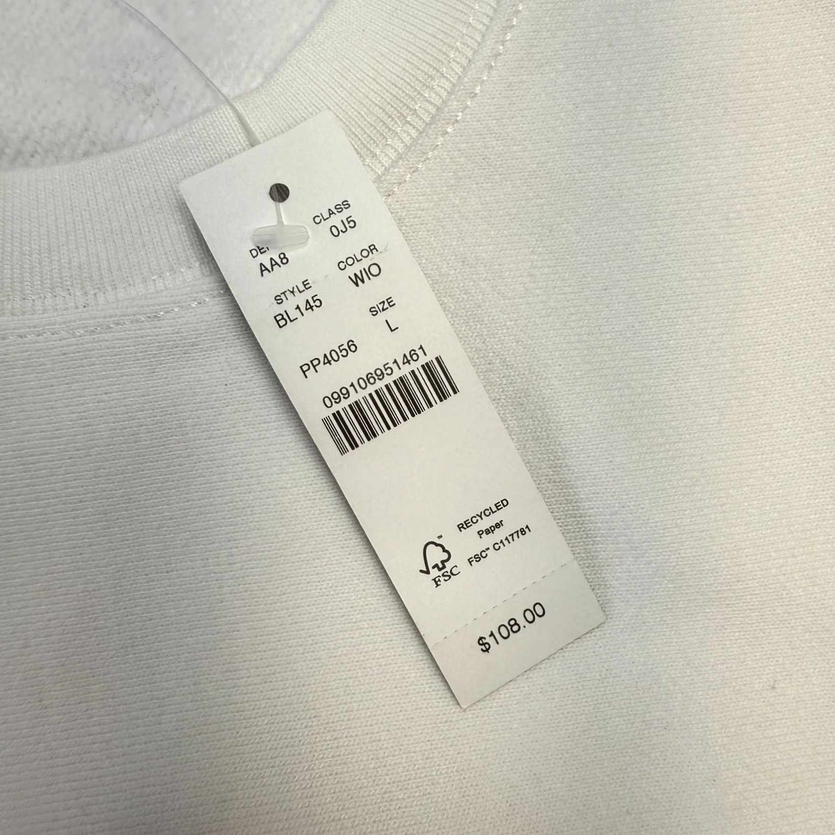 J.Crew J.CREW Sweatshirt Mens L White Heritage Oarsman Graphic 14 Oz Fleece NEW Size US L / EU 52-54 / 3 - 5 Thumbnail