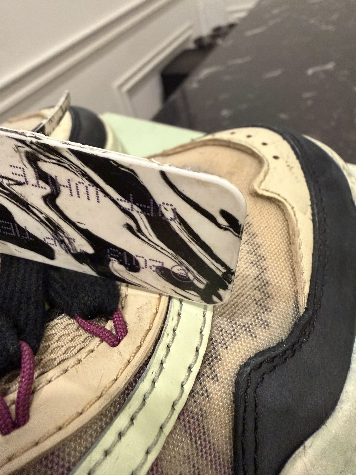 Off-White Off-white Odsy-1000 Green marble Size US 12 / EU 45 - 7 Thumbnail