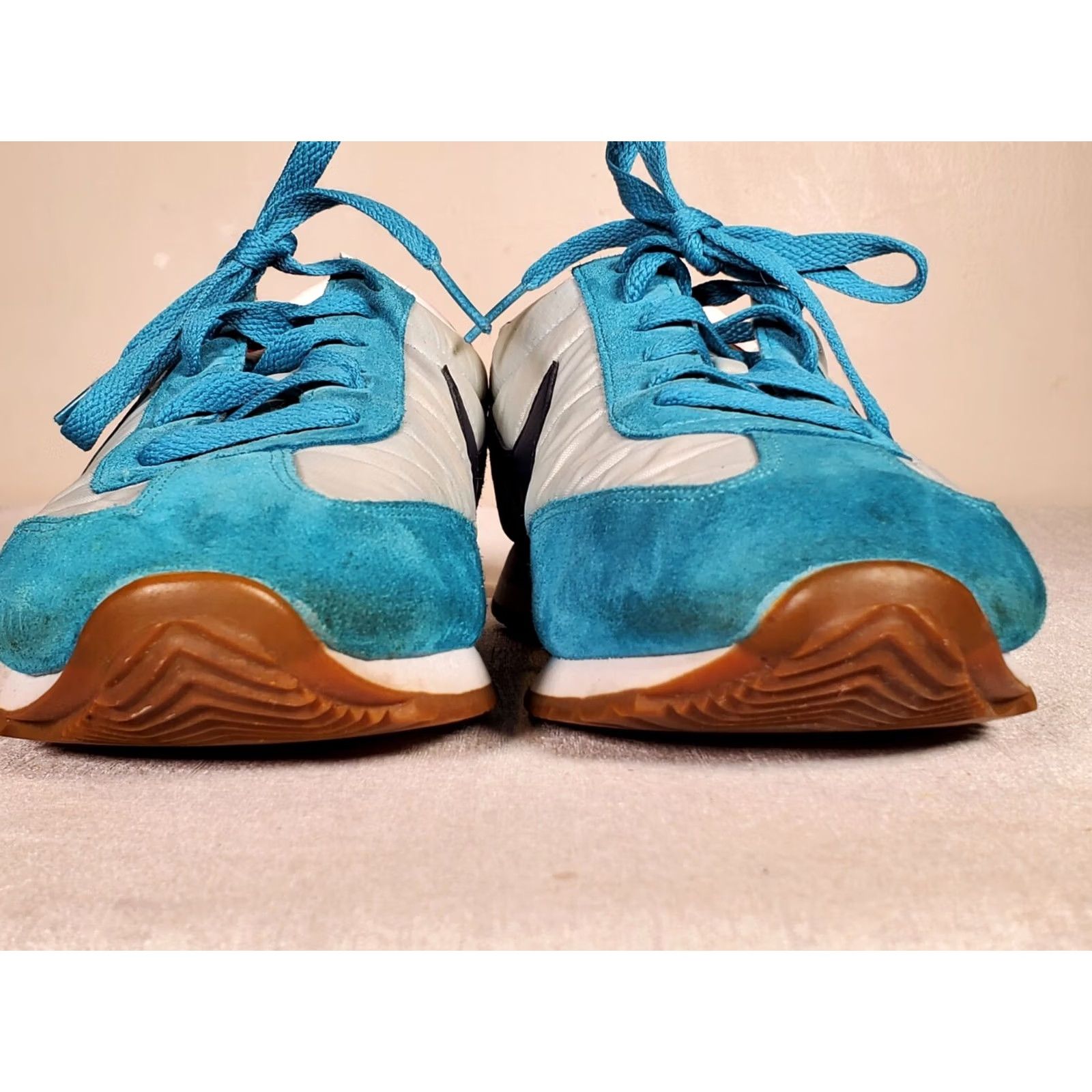 Nike VINTAGE Nike Oceania Trainer Sneaker 307165-401 Teal Navy Light Blue Womens 11 sneakers Size US 11 / IT 41 - 7 Thumbnail