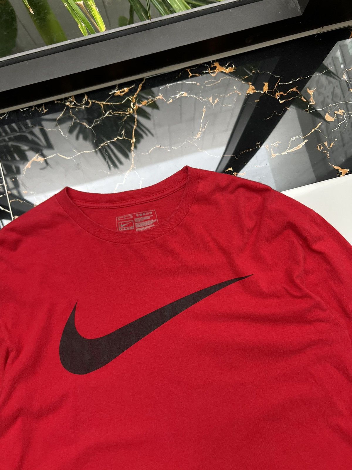 Nike × Vintage 90’s NIKE TEAM BIG CENTR SWOOSH LOGO Y2K LONGSLEEVE Size US L / EU 52-54 / 3 - 2 Thumbnail